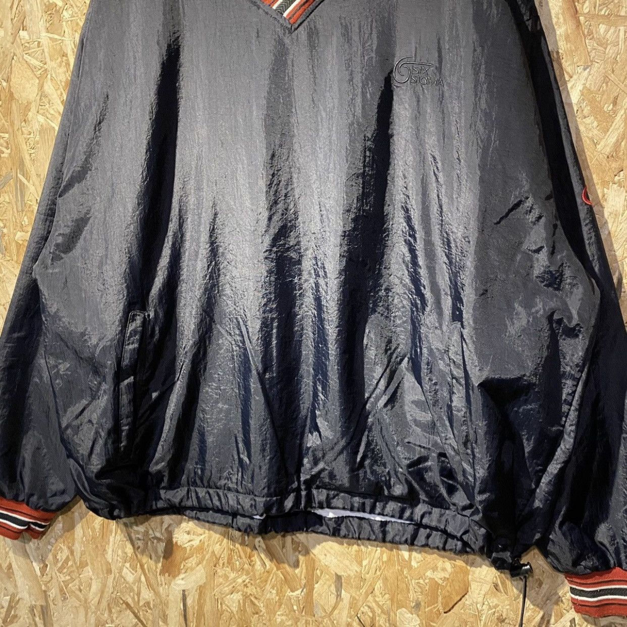Vintage Champion Pullover Windbreaker VNeck Retro Sportswear