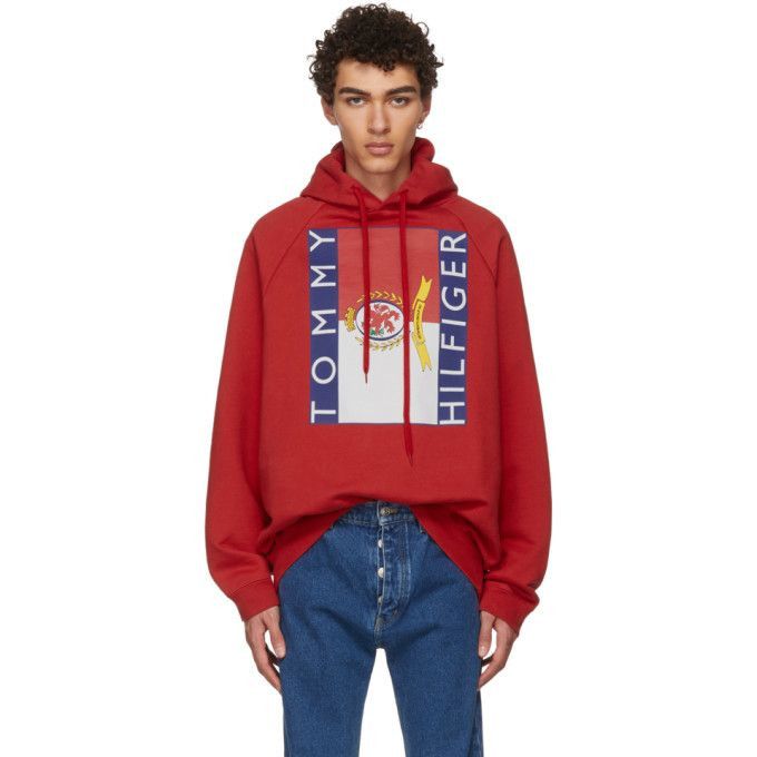 Tommy Hilfiger × Vetements Vetements x Tommy Hilfiger Big Flag Logo Hoodie Size US S / EU 44-46 / 1 - 9 Thumbnail