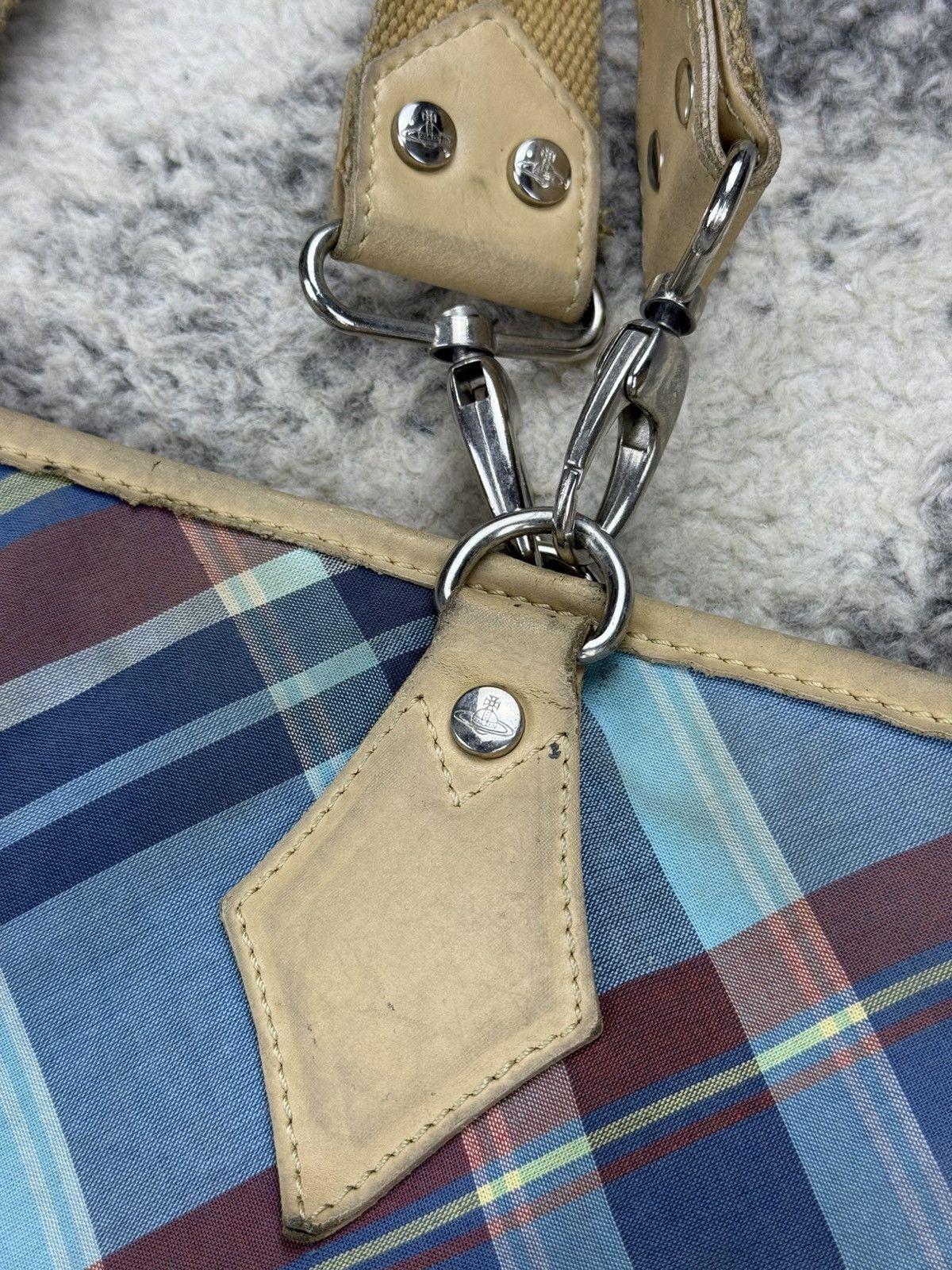 Vivienne Westwood Vintage VIVIENNE WESTWOOD Patchwork Checked Handbag Size ONE SIZE - 5 Thumbnail