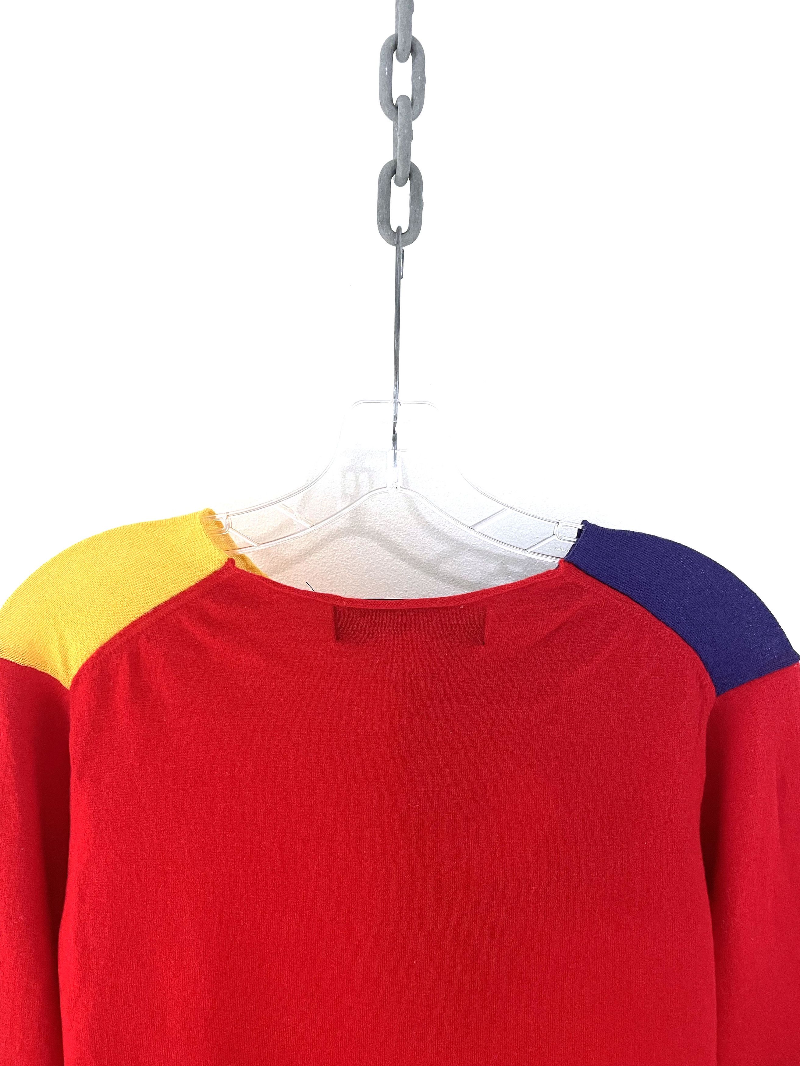 Comme des Garcons Homme Plus 2007 Abstract Face Sweater Size US S / EU 44-46 / 1 - 10 Thumbnail