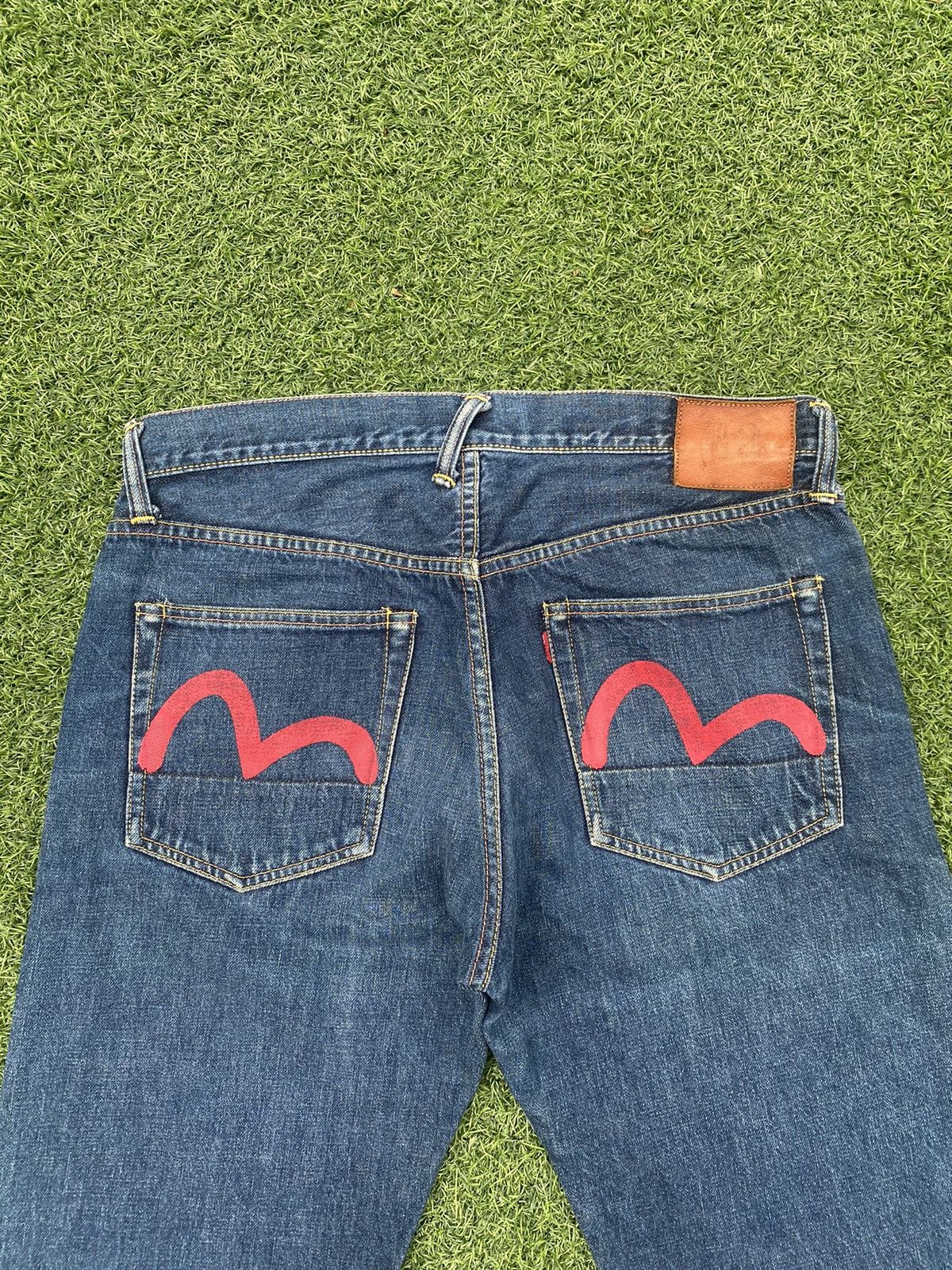 Evisu EVISU RED SEA GULL MADE IN JAPAN SELVEDGE JEANS Size US 34 / EU 50 - 2 Thumbnail