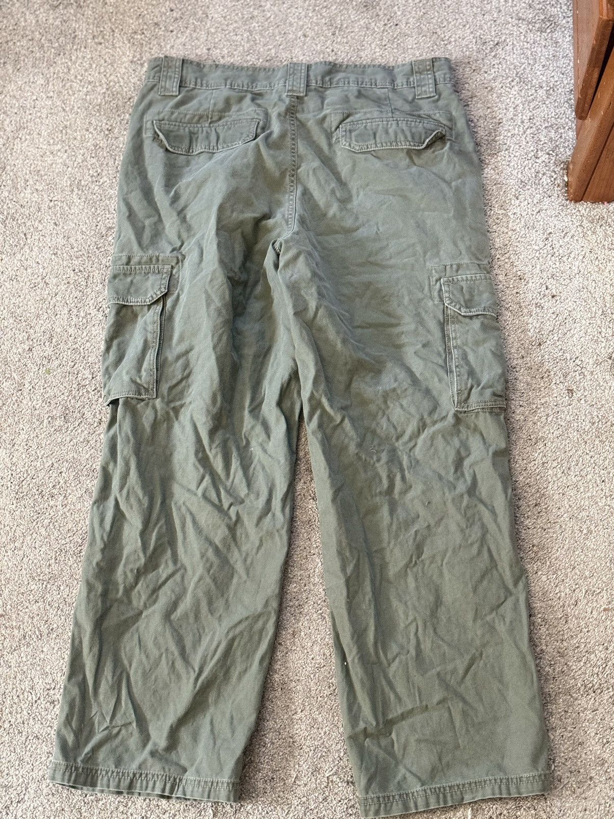 Vintage Navy Green baggy fit cargos 34/29 Size US 30 / EU 46 - 3 Thumbnail