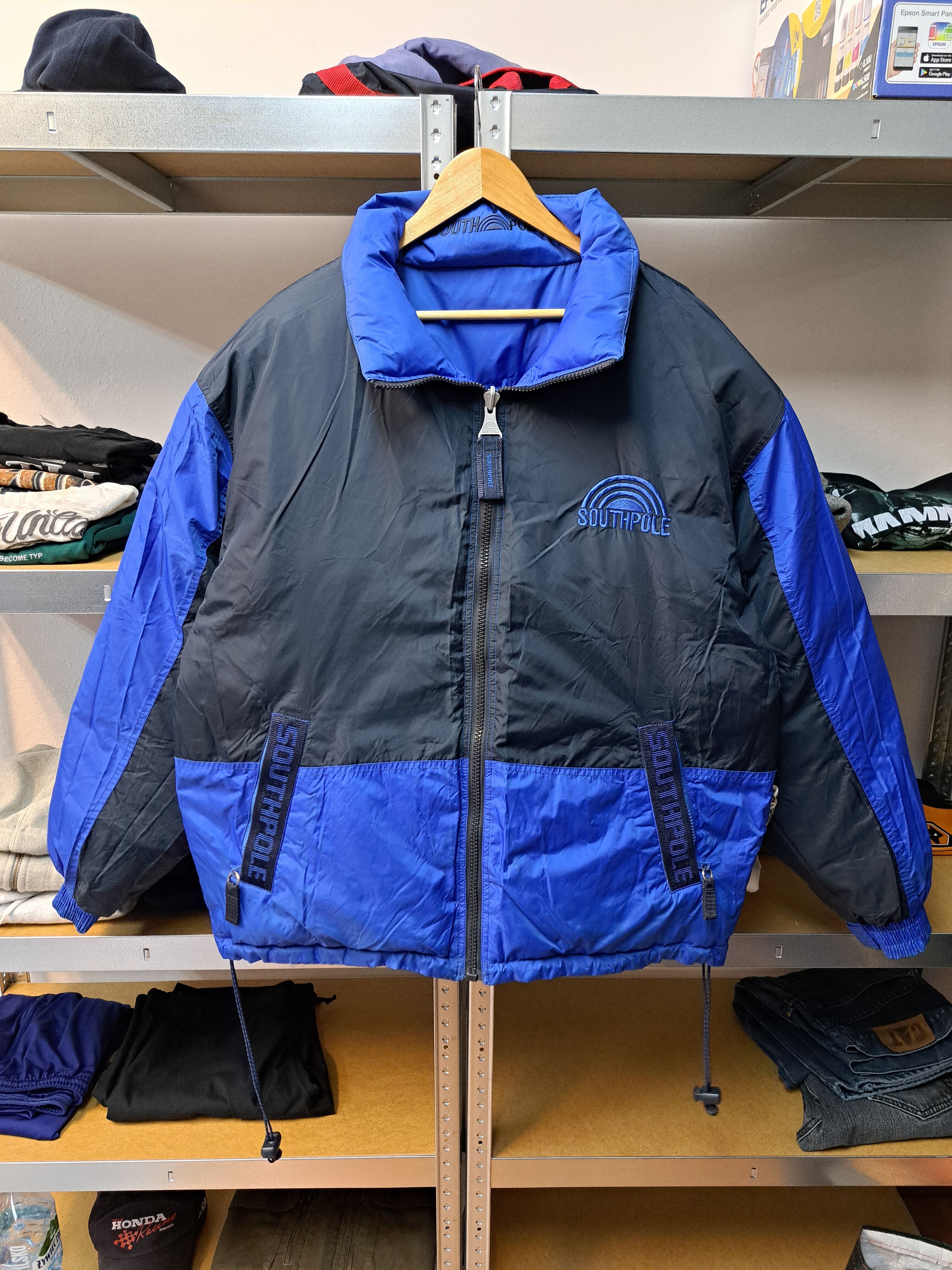 Southpole 2 in 1 Vintage 90s Southpole Reversible Down Puffer Jacket Size US L / EU 52-54 / 3 - 3 Thumbnail