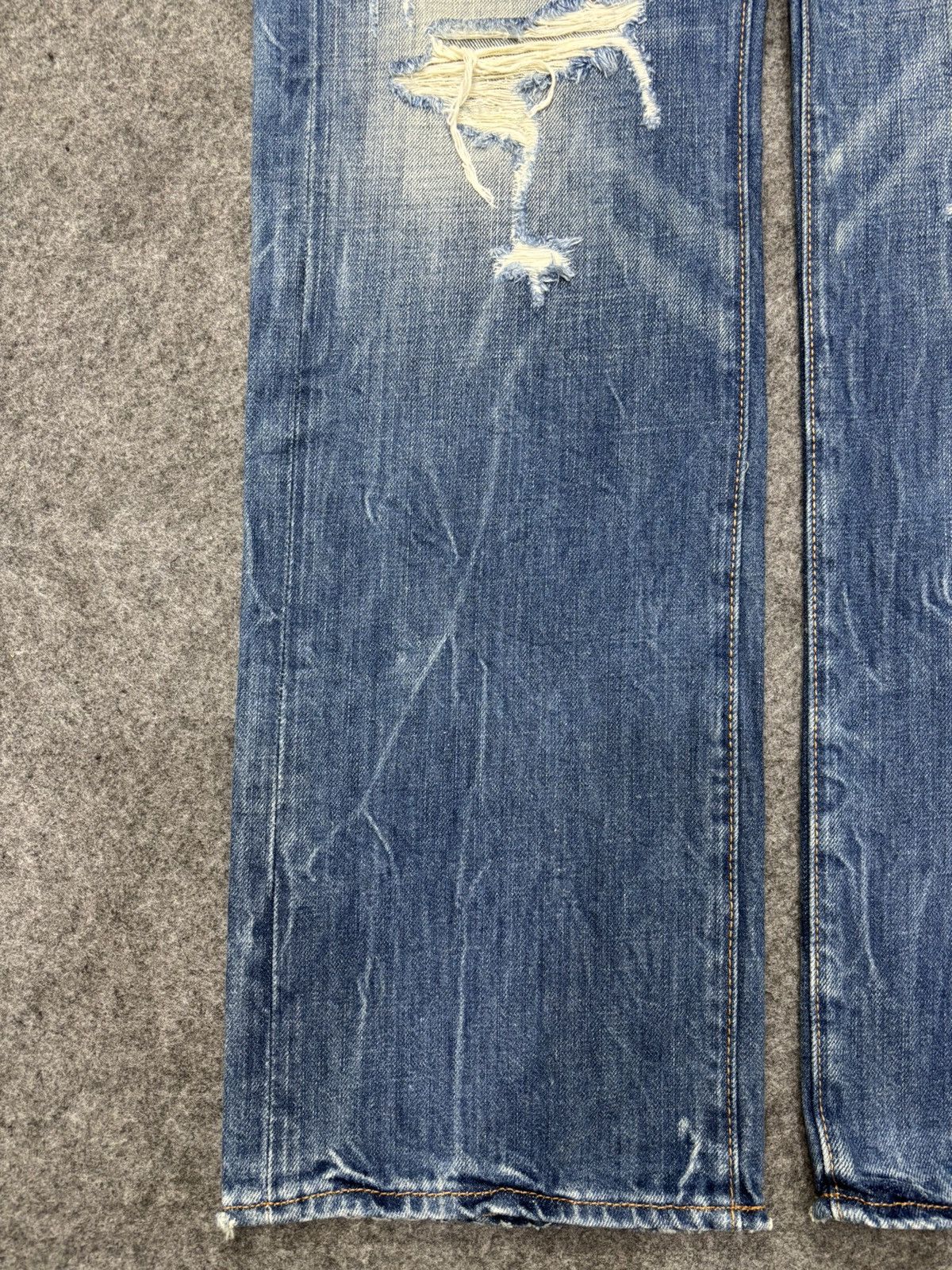 Hollister 💥90s Style💥Hollister Heavy Distressed Style Denim F636 Size US 33 - 8 Thumbnail