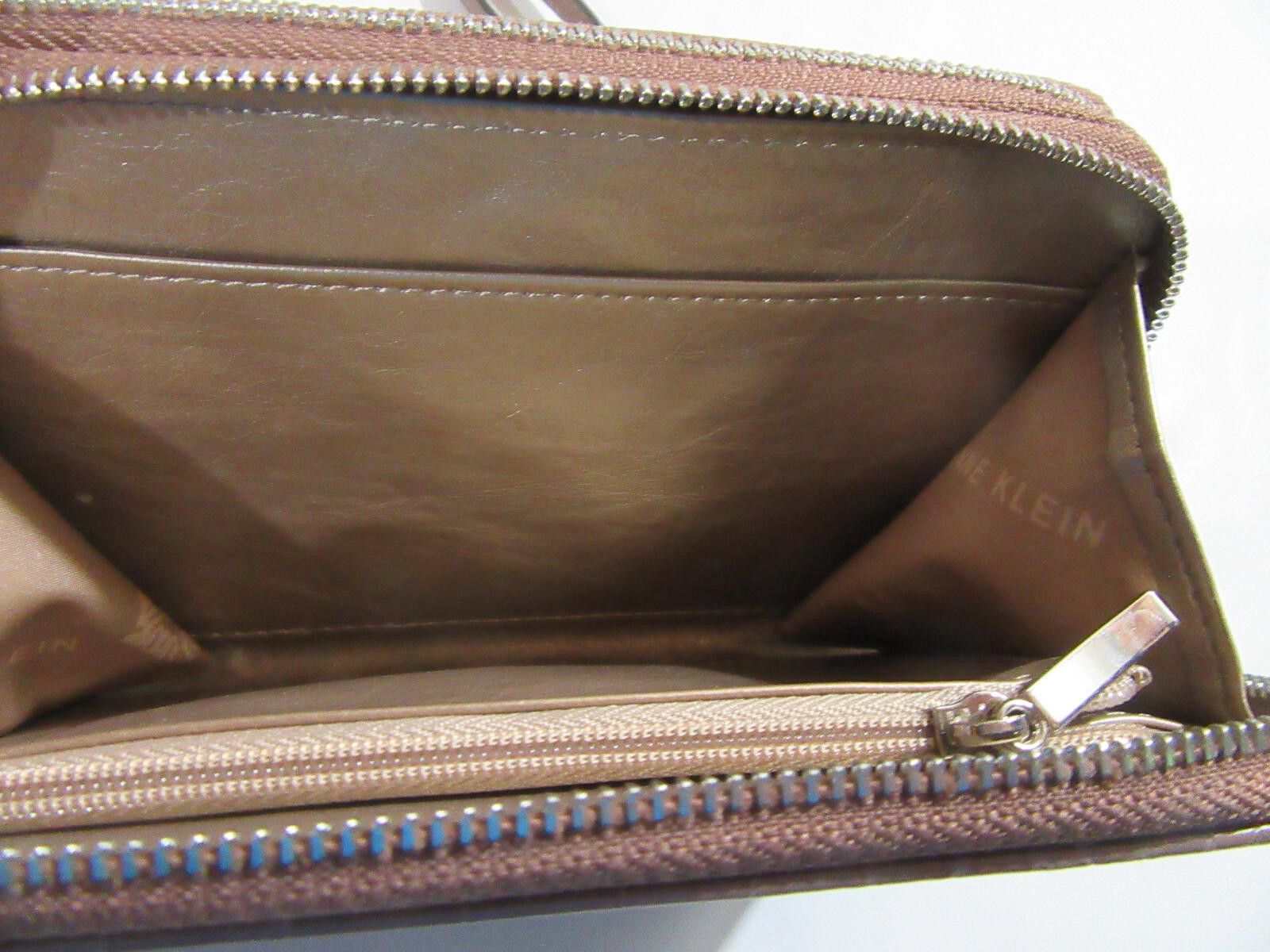 Designer Anne Klein Double Zip Around Wallet Croco Tan Size ONE SIZE - 5 Thumbnail