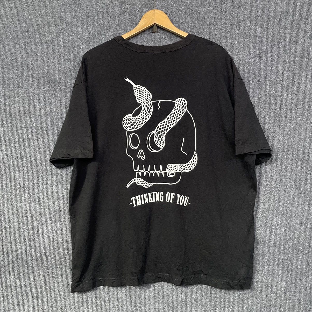 Affliction H&M Snake Skulls Thinking Of You Oversized T Shirt Size US XL / EU 56 / 4 - 1 Thumbnail