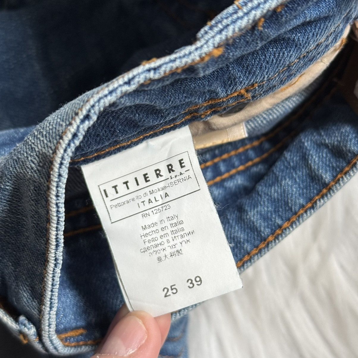 John Galliano 📌 NEW John Galliano Y2K 00s Big Logo Straight Jeans Size 25" / US 0 / IT 36 - 17 Thumbnail