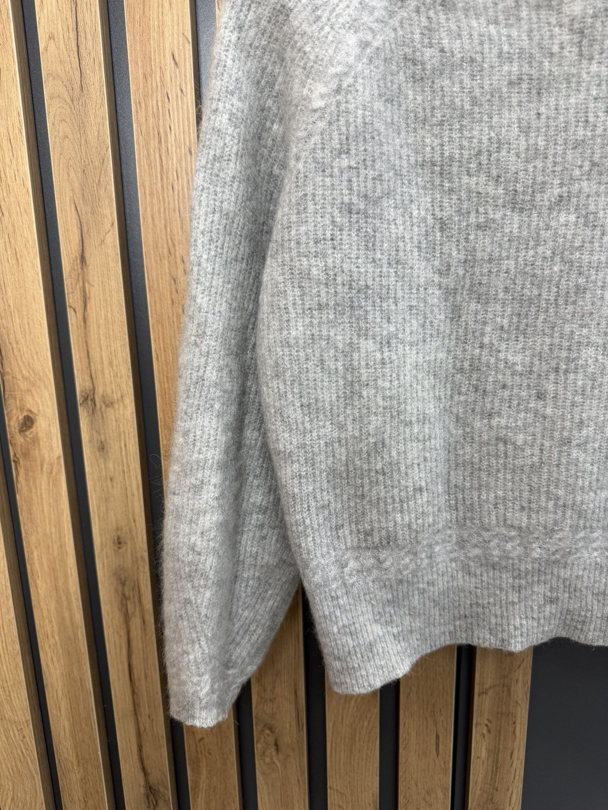 Sezane Sezane La Maille Grey Baby Alpaca Blend Sweater Womens XS Size XS / US 0-2 / IT 36-38 - 3 Thumbnail