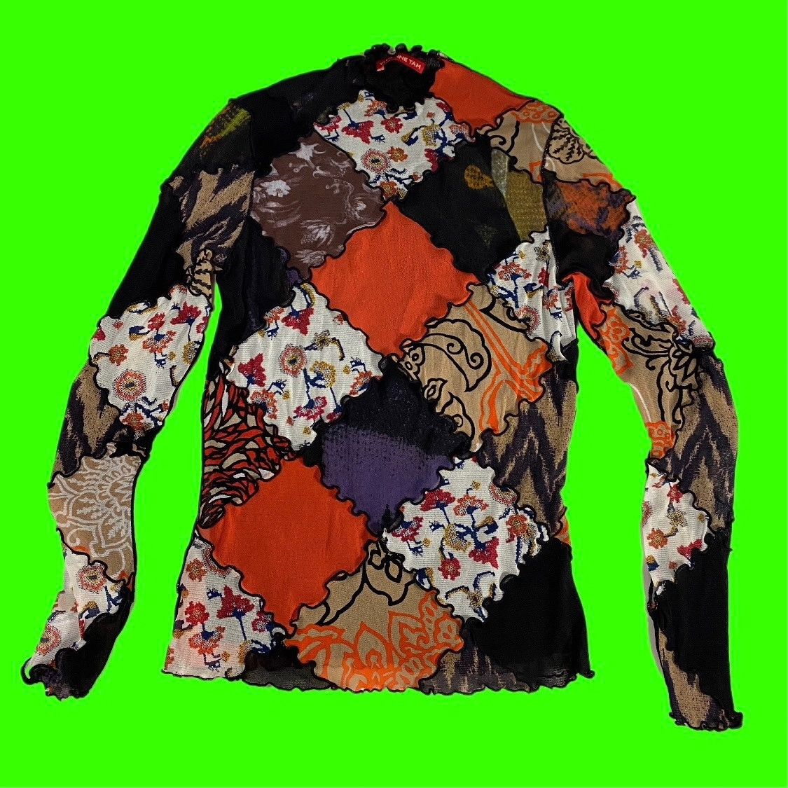 Vivienne Tam Vivienne Tam Mesh Patchwork Top Size M / US 6-8 / IT 42-44 - 1 Thumbnail