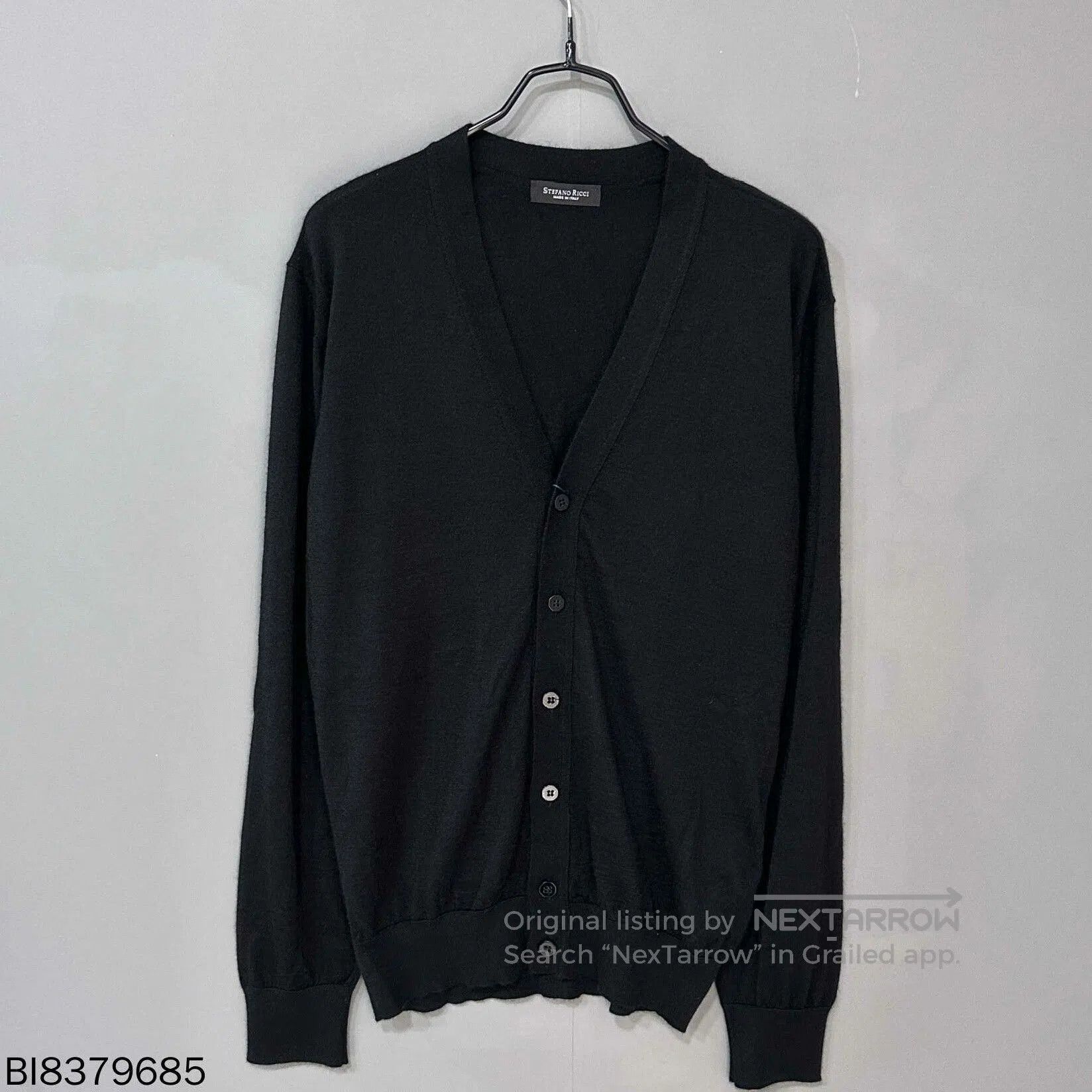Stefano Ricci Stefano Ricci Black Cashmere Cardigan. Size US L / EU 52-54 / 3 - 1 Thumbnail