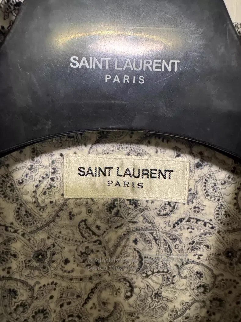 Saint Laurent Paris Saint Laurent Paris Cat Eye扣 Cashew Flower Print Shirt Siz Size US S / EU 44-46 / 1 - 3 Thumbnail