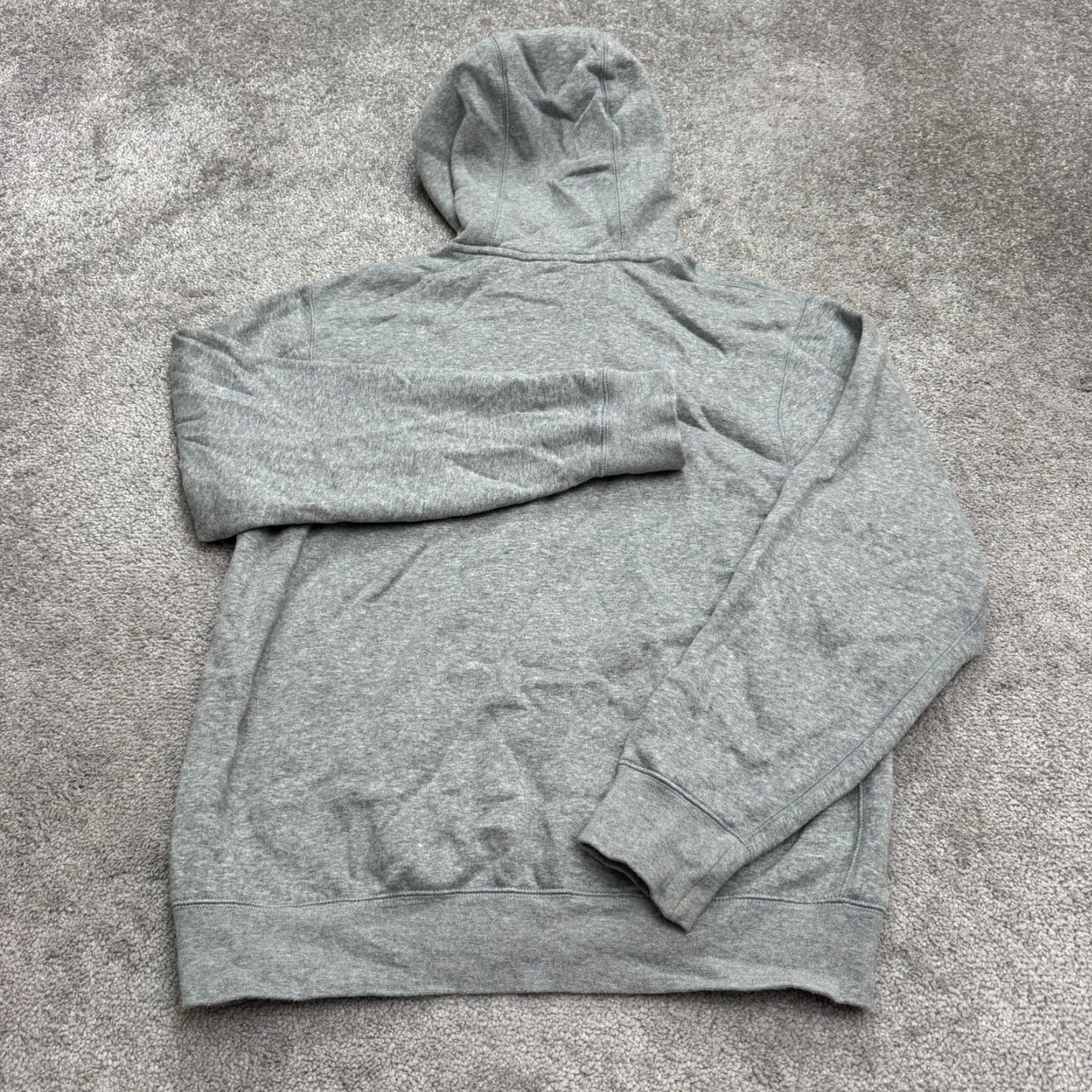 Nike Nike Mens Pullover Hoodie Sweatshirt S Gray Fleece Logo Casual Active Streetwear Size US S / EU 44-46 / 1 - 2 Thumbnail