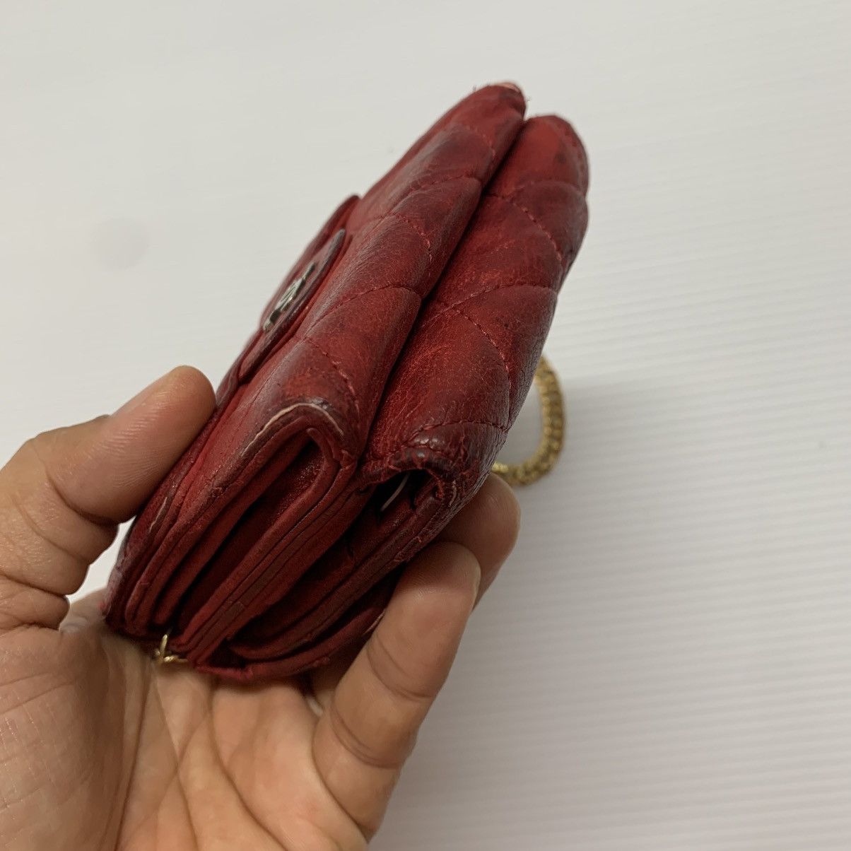 Chanel Chanel Red Leather Wallet Size ONE SIZE - 11 Thumbnail