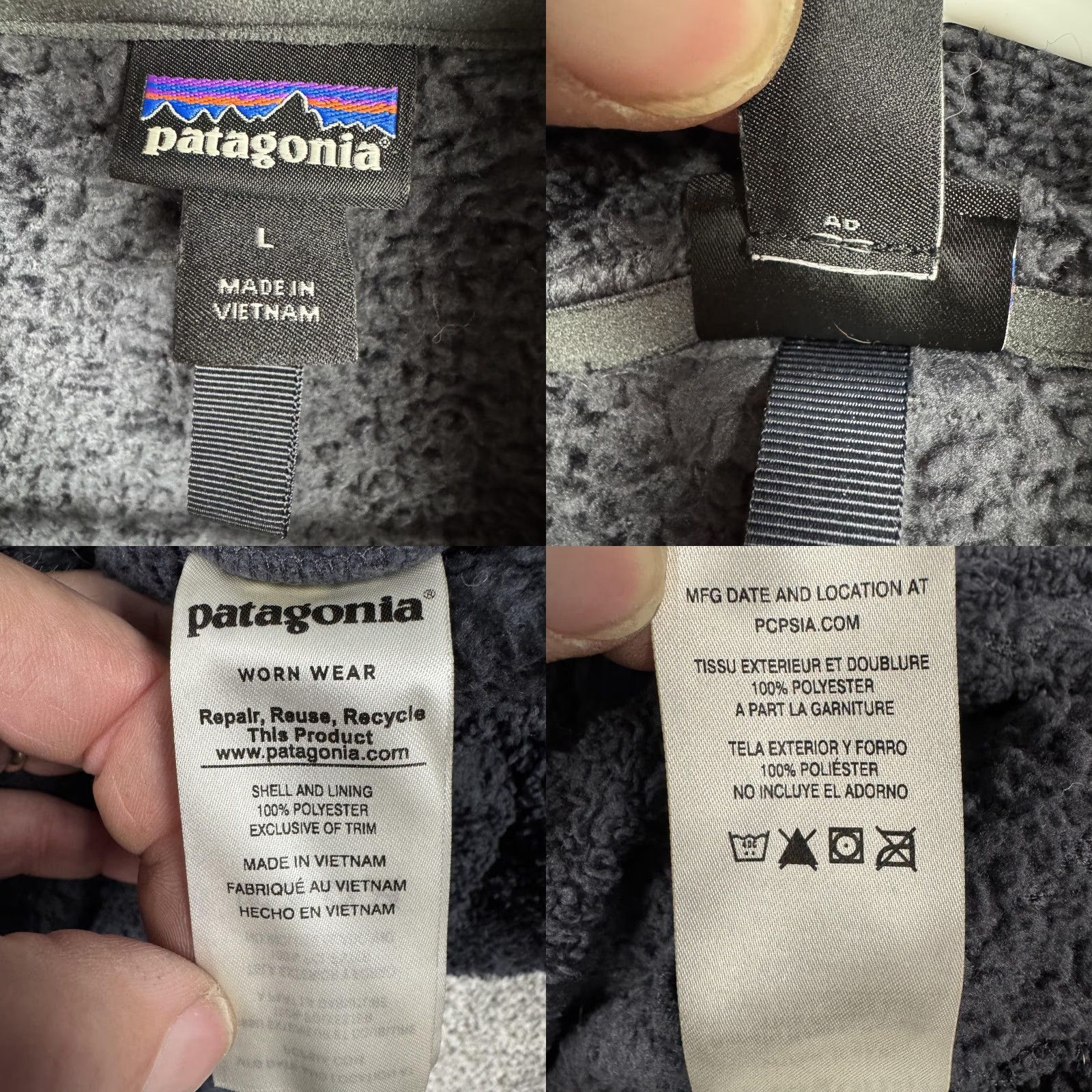 Patagonia Patagonia Women's Jacket L Blue Fleece 1/4 Zip Pullover Cozy Warm Los Gatos Size L / US 10 / IT 46 - 8 Thumbnail