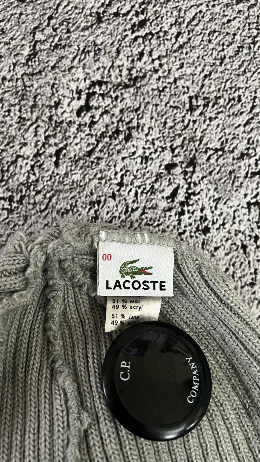 Lacoste Y2K style authentic Lacoste beanie Size ONE SIZE - 2 Thumbnail