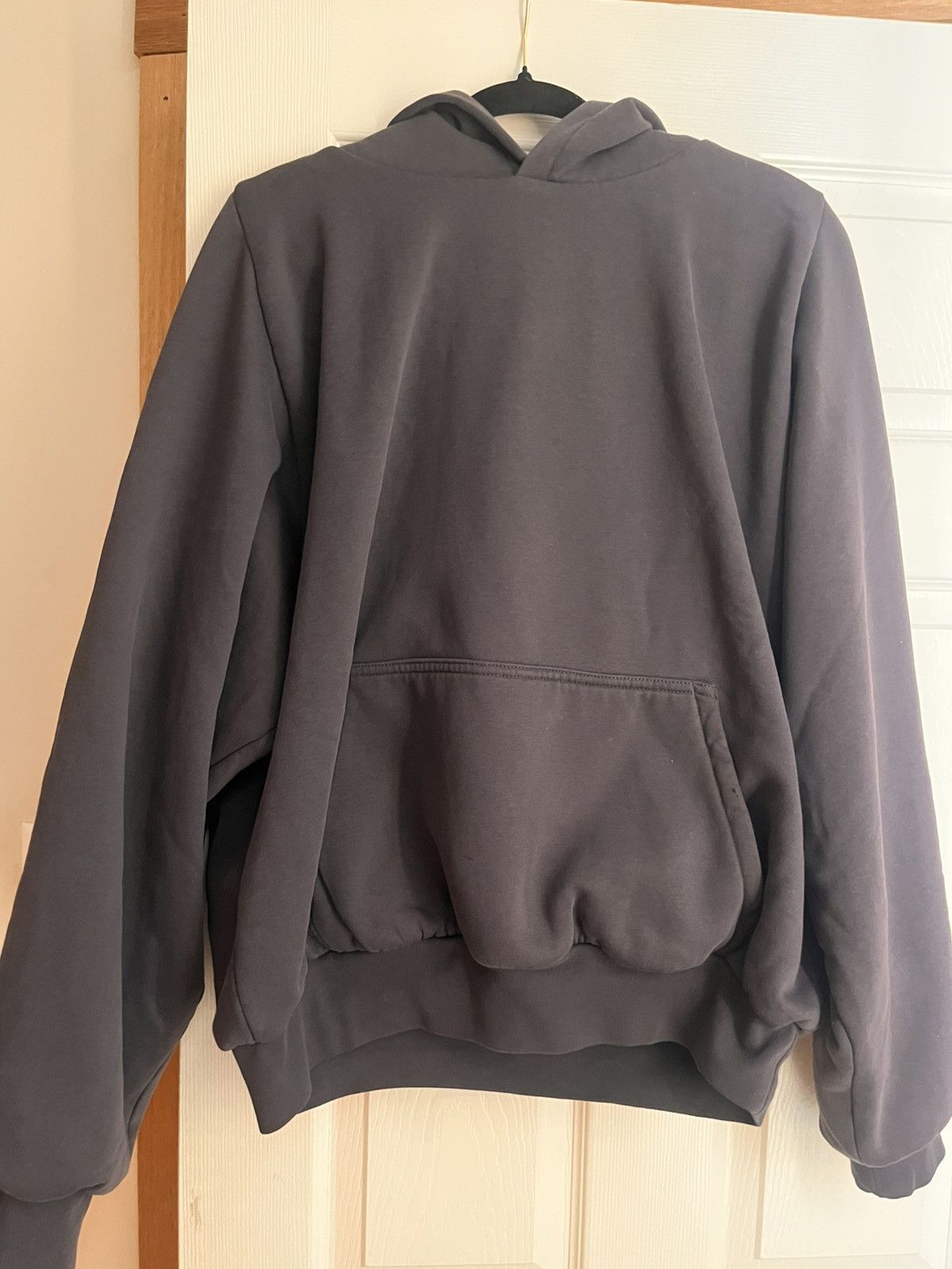 Balenciaga × Gap × Yeezy Yeezy Gap Balenciaga Logo Shrunken Hoodie ‘Dark Grey’ Size US L / EU 52-54 / 3 - 1 Thumbnail