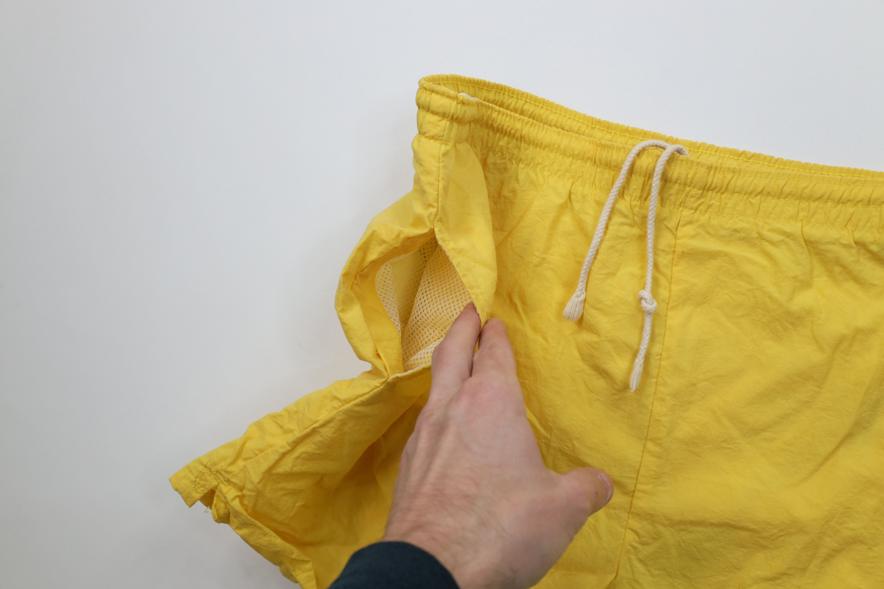 Vintage Vintage 80s 90s Streetwear Surf Swim Trunks Shorts Yellow Size US 32 / EU 48 - 7 Thumbnail
