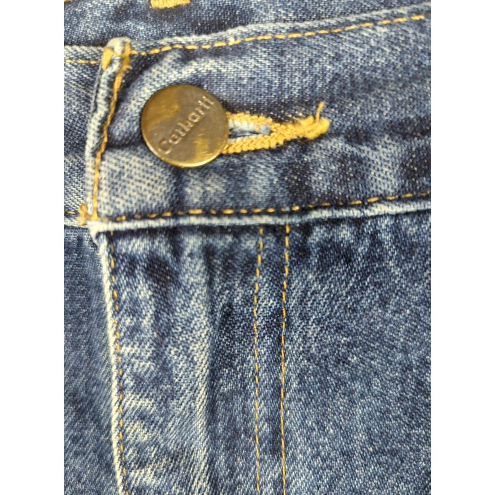 Carhartt Carhartt Denim Carpenter Shorts Blue 44 Denim Workwear Utility Belt Loops Zip Size US 44 / EU 60 - 3 Thumbnail