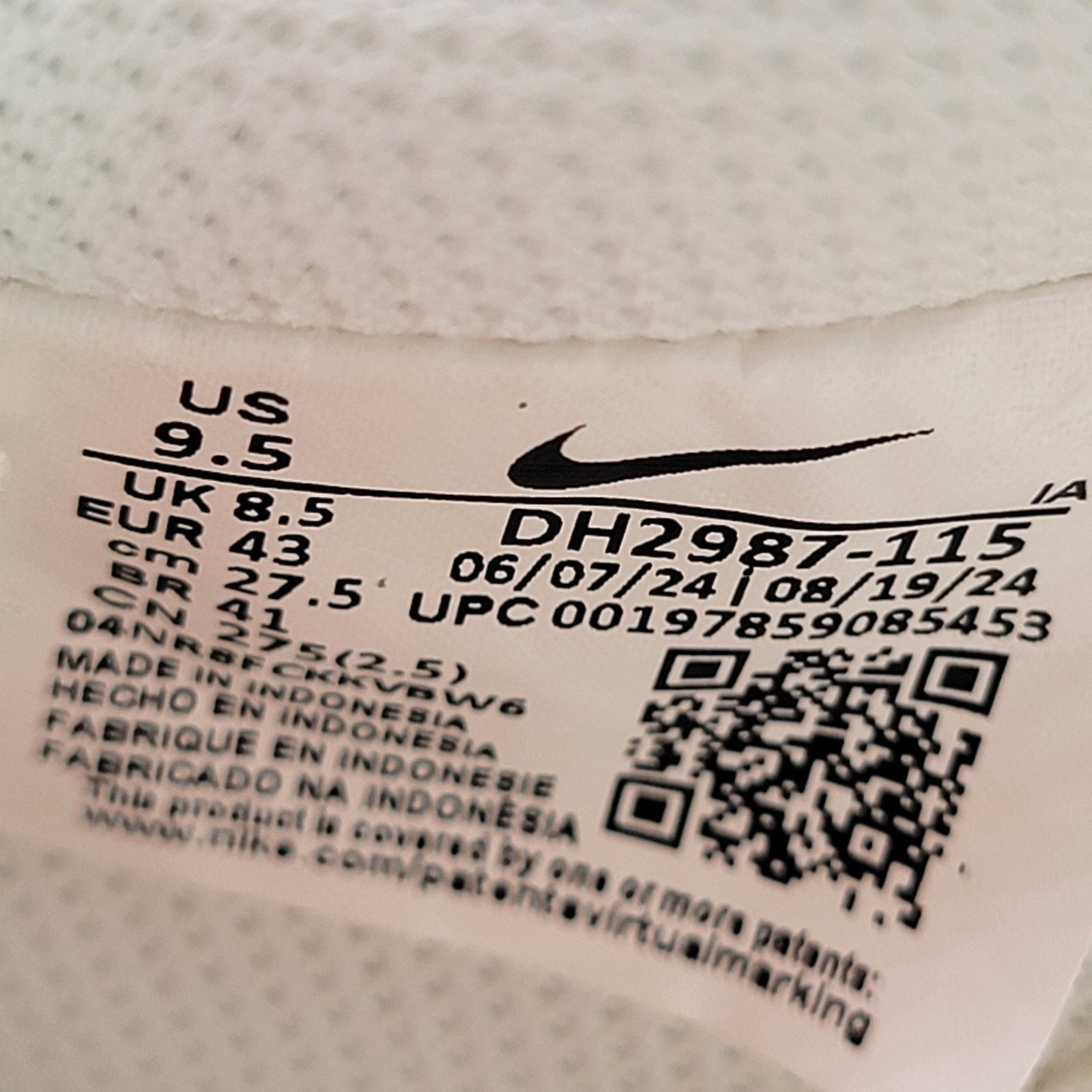 Nike Nike Court Vision Low 'Sail Safety Orange' - Men's 9.5 Size US 9.5 / EU 42-43 - 8 Thumbnail