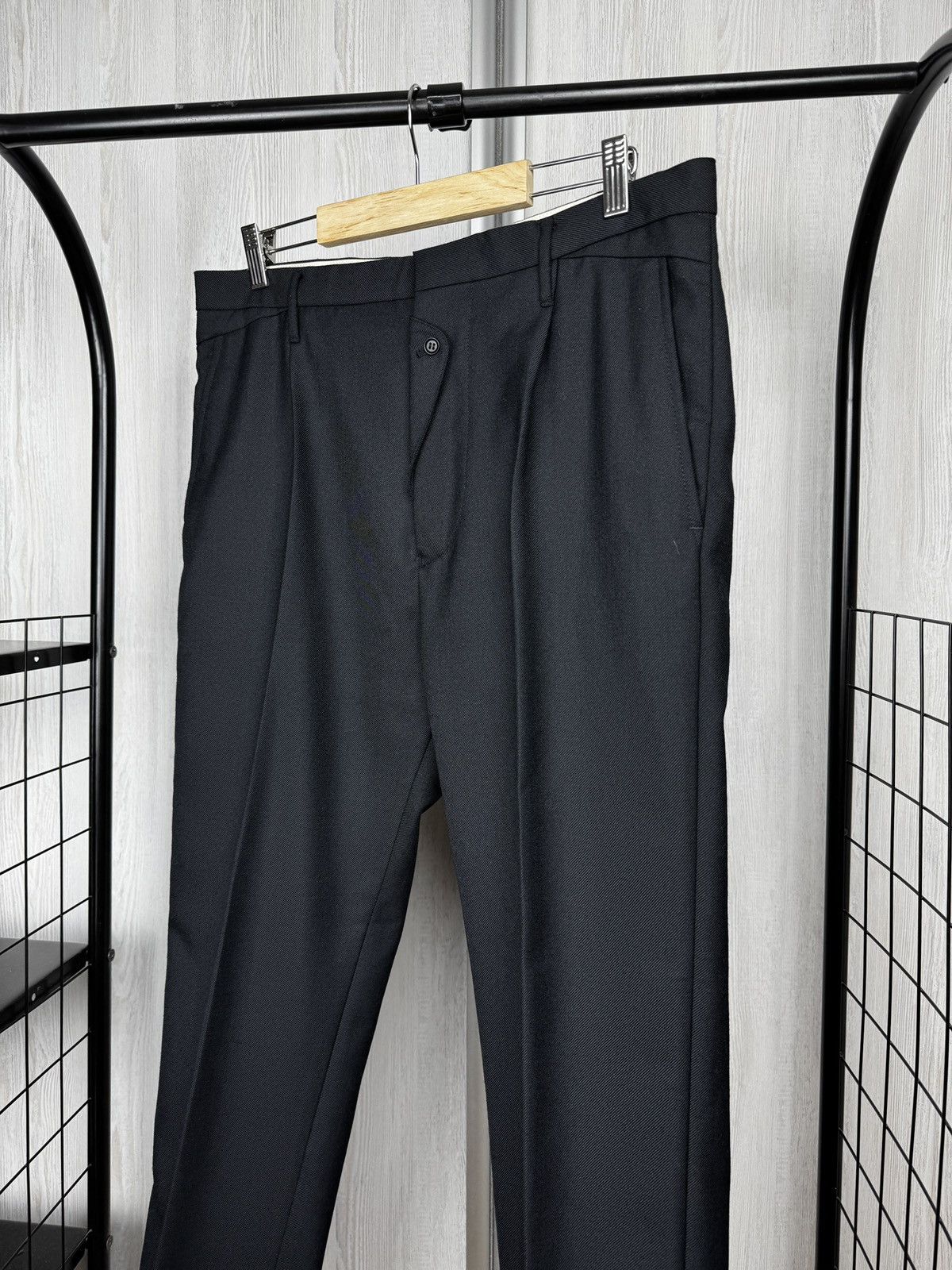 Diesel Diesel Black Wool blend classic unformal casual pants Size US 31 - 4 Thumbnail