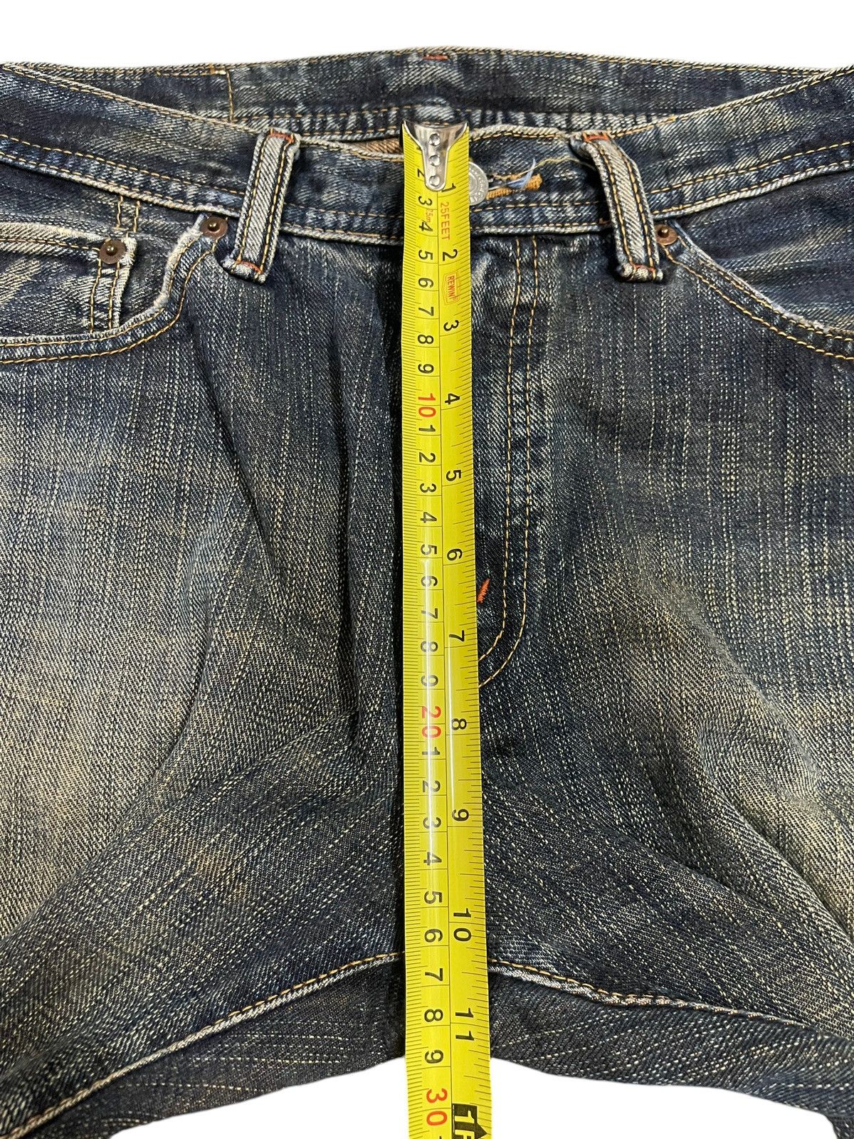 Full Count & Co. Vintage Japanese Brand Blue Faded Wash Style Baggy Jeans Size US 31 - 15 Thumbnail