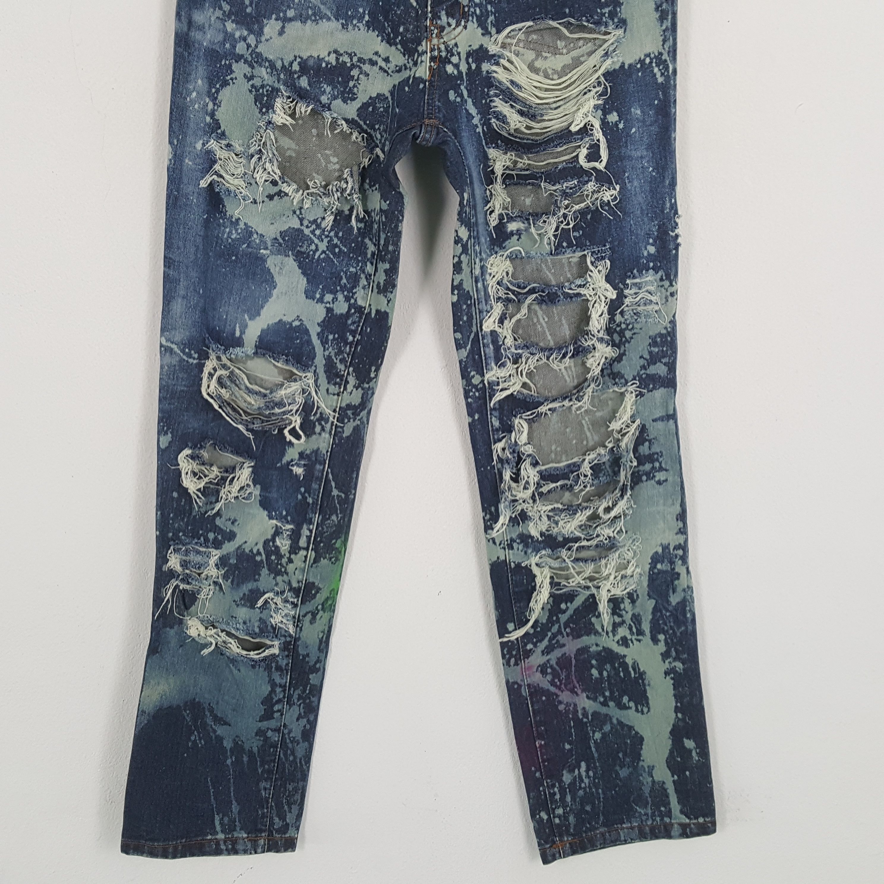 Japanese Brand × Vintage Vintage DENIM EXCHANGE Japanese Brand Distressed Jeans Size US 32 / EU 48 - 3 Thumbnail
