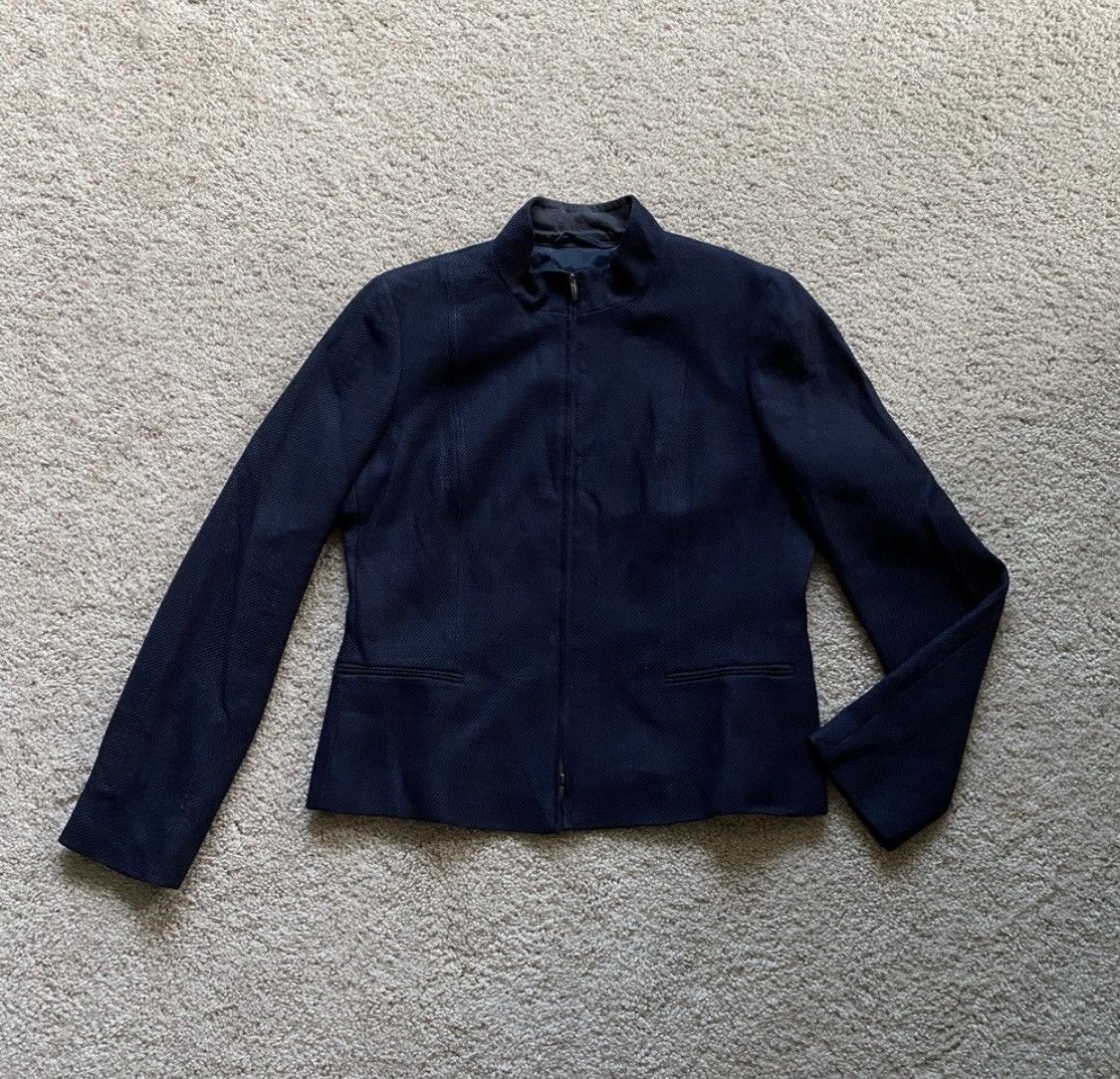 image of Max Mara Navy Blue Blazer Us 12, Women's (Size XL)