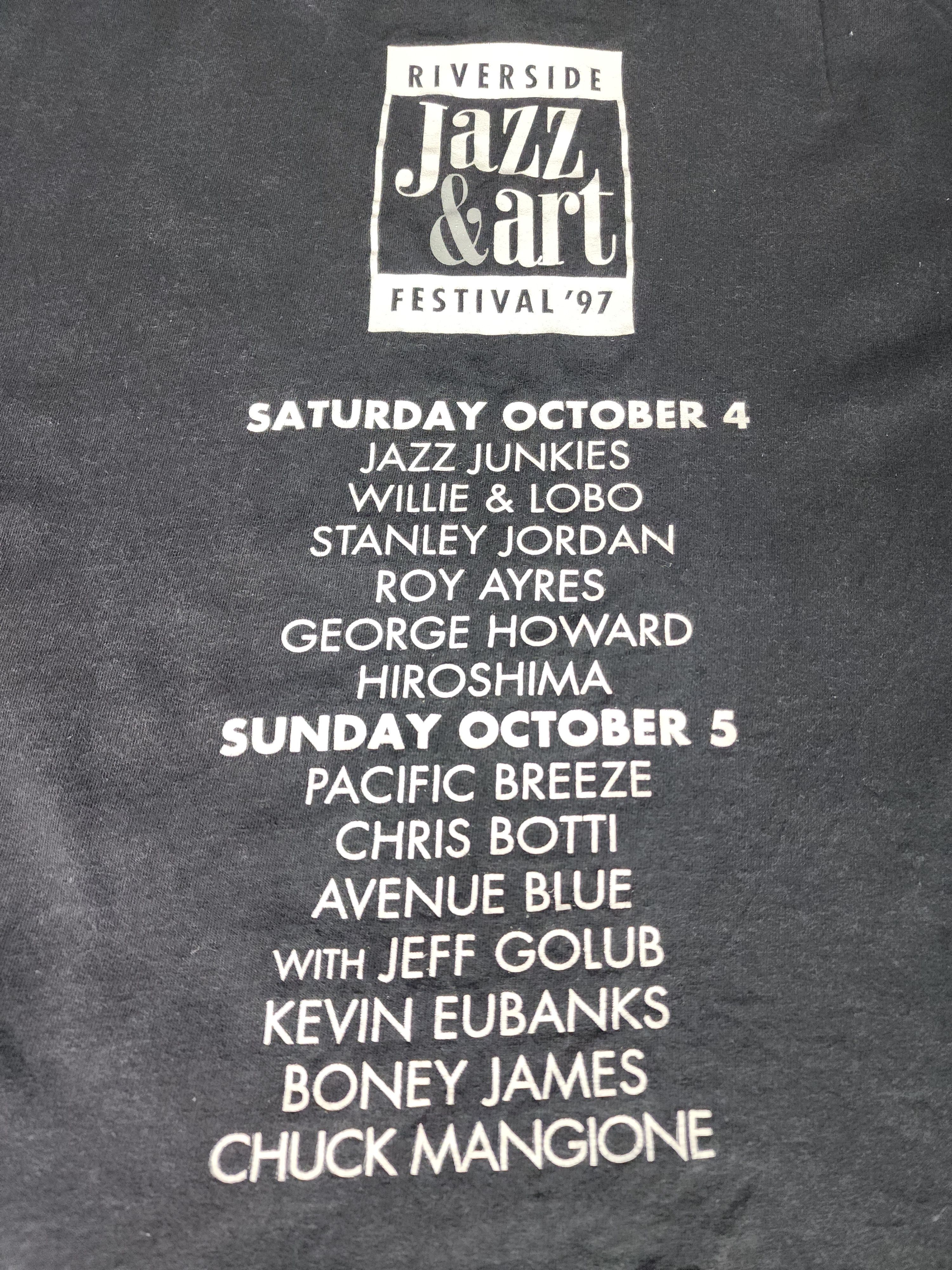 Vintage Rare Vintage 90s Charles Bibbs 1997 Jazz tee Murina shirt Size US XL / EU 56 / 4 - 4 Thumbnail