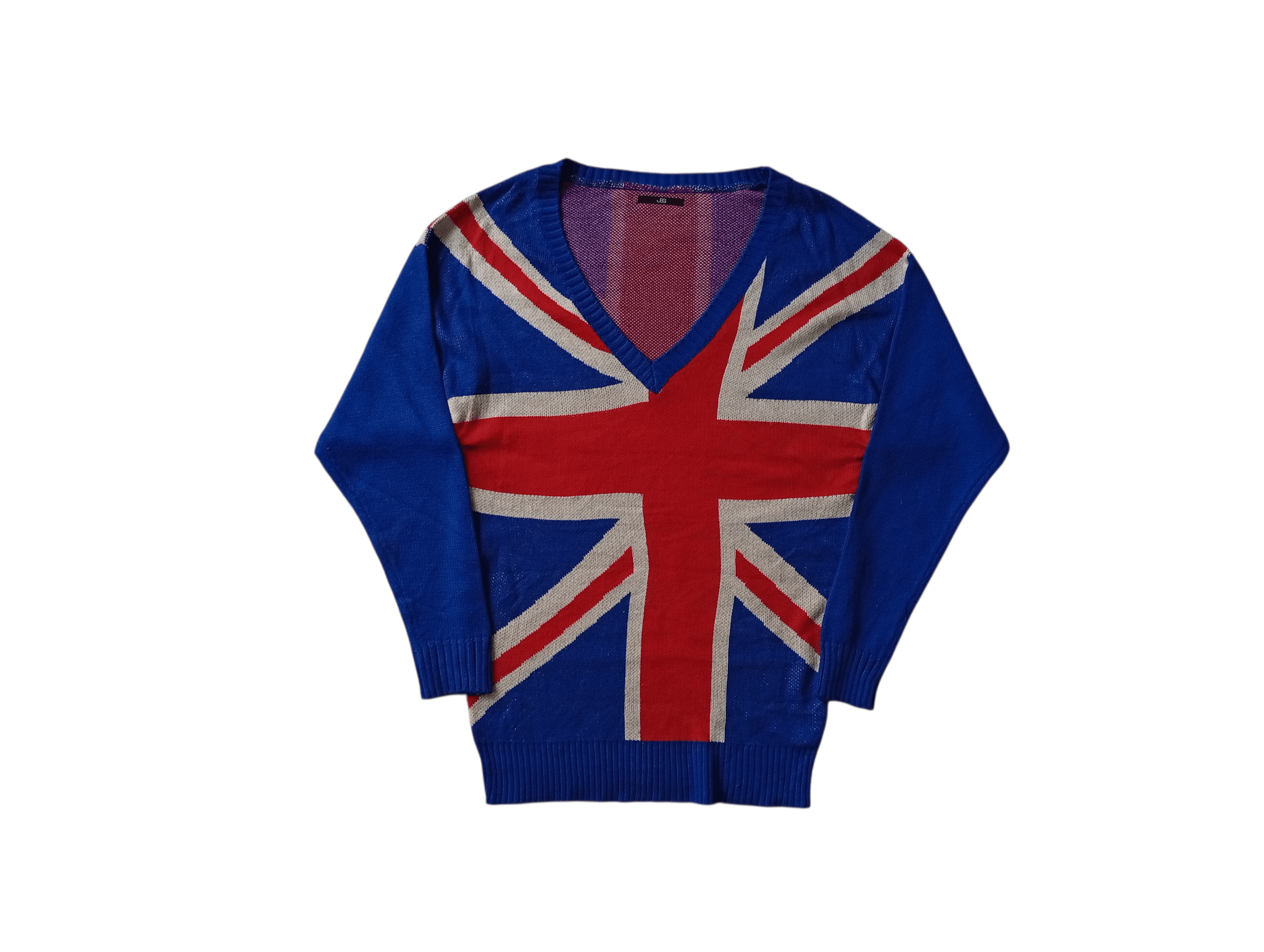 20471120 JSG union jack knit sweater Size L / US 10 / IT 46 - 2 Thumbnail