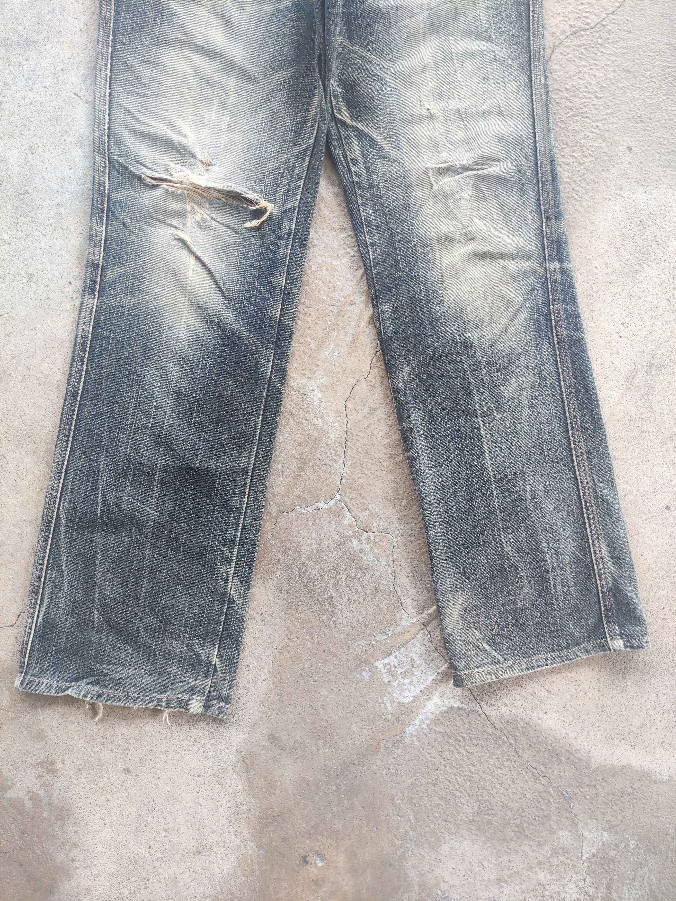 Edwin Vintage Edwin Baggy Distress Faded Denim Pants Size US 36 / EU 52 - 4 Thumbnail