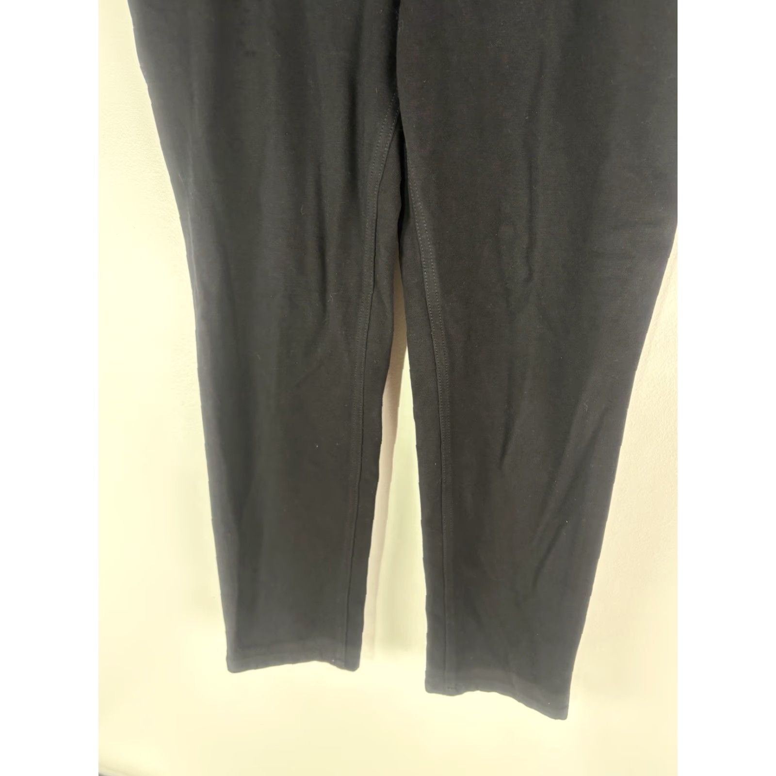 Talbots VINTAGE Talbots Petites Black Stretch Ankle Pants Womens Size 10P 90s City Casual Workwear Size 32" / US 10 / IT 46 - 2 Thumbnail