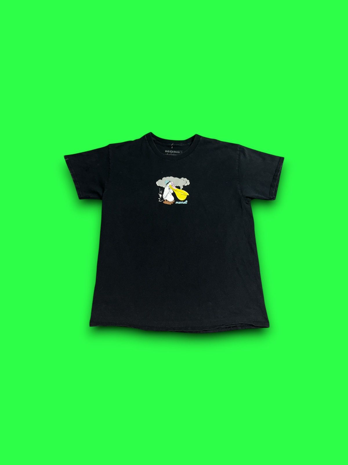 Monet Monet Skateboards 420 high stork black t-shirt men’s large Size US L / EU 52-54 / 3 - 2 Thumbnail