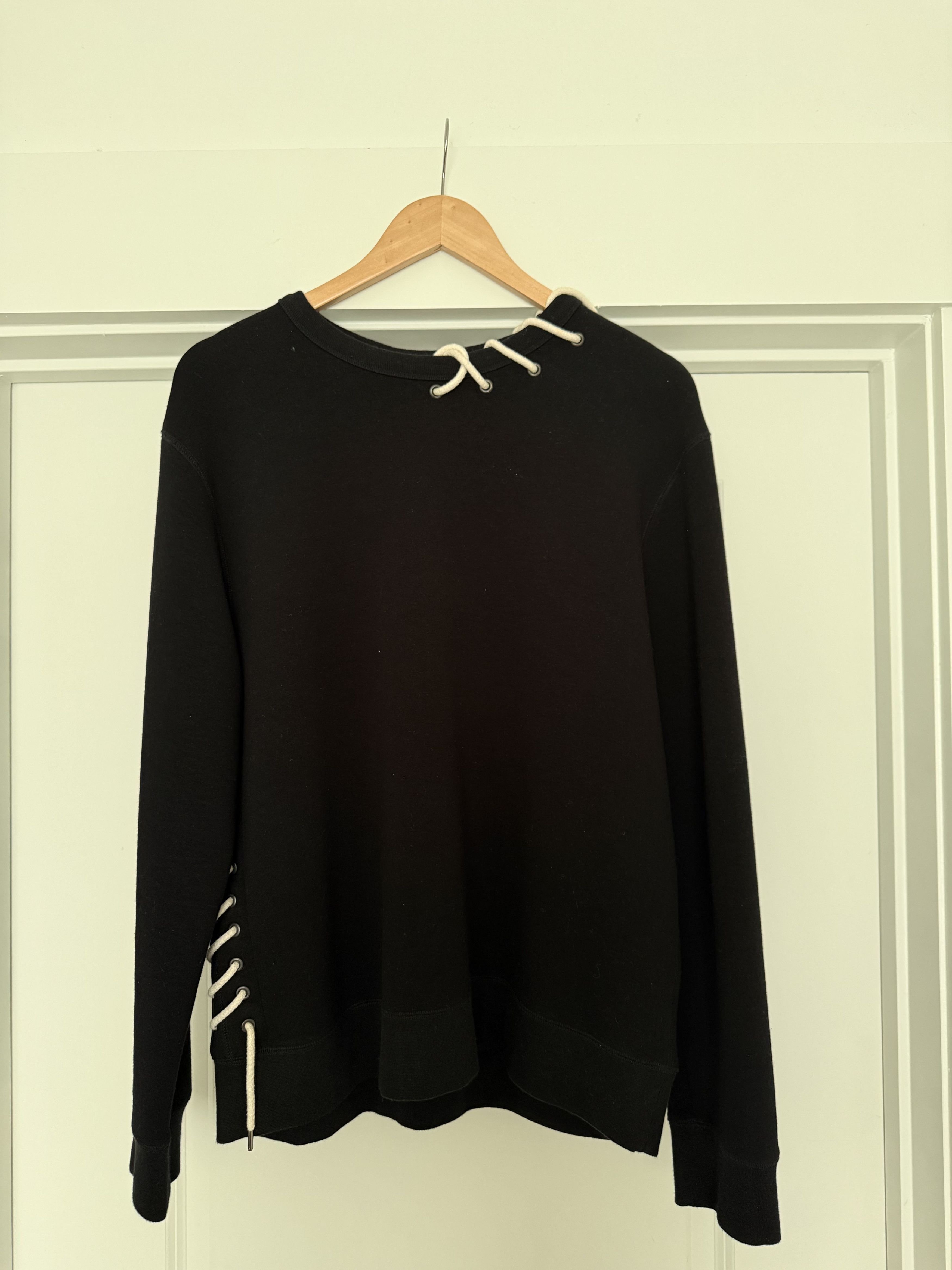 Craig Green Craig Green Black Lace Sweatshirt Size US M / EU 48-50 / 2 - 2 Thumbnail