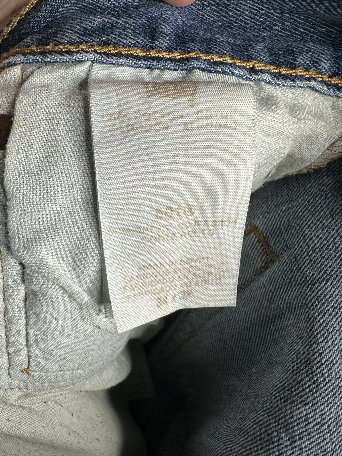 Levi's Levi’s 501 Blue Jeans W34 L32 Straight Vintage Denim Pants Size US 34 / EU 50 - 5 Thumbnail