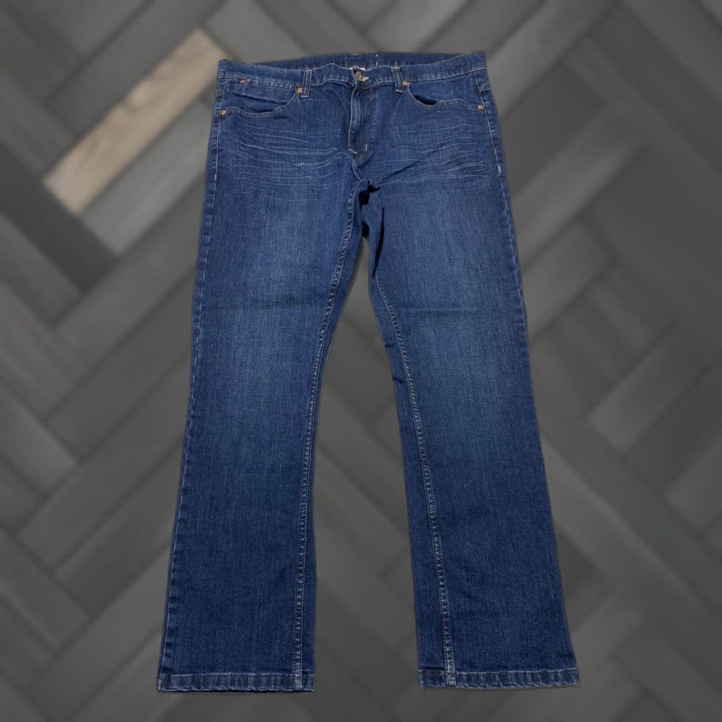 Denime Paper Denim & Cloth Jeans Mens 36x30 Blue Straight Leg Dark Wash Stretch Denim 5-Pocket Regular Men's Utility 90s Jeans Size US 36 / EU 52 - 1 Thumbnail