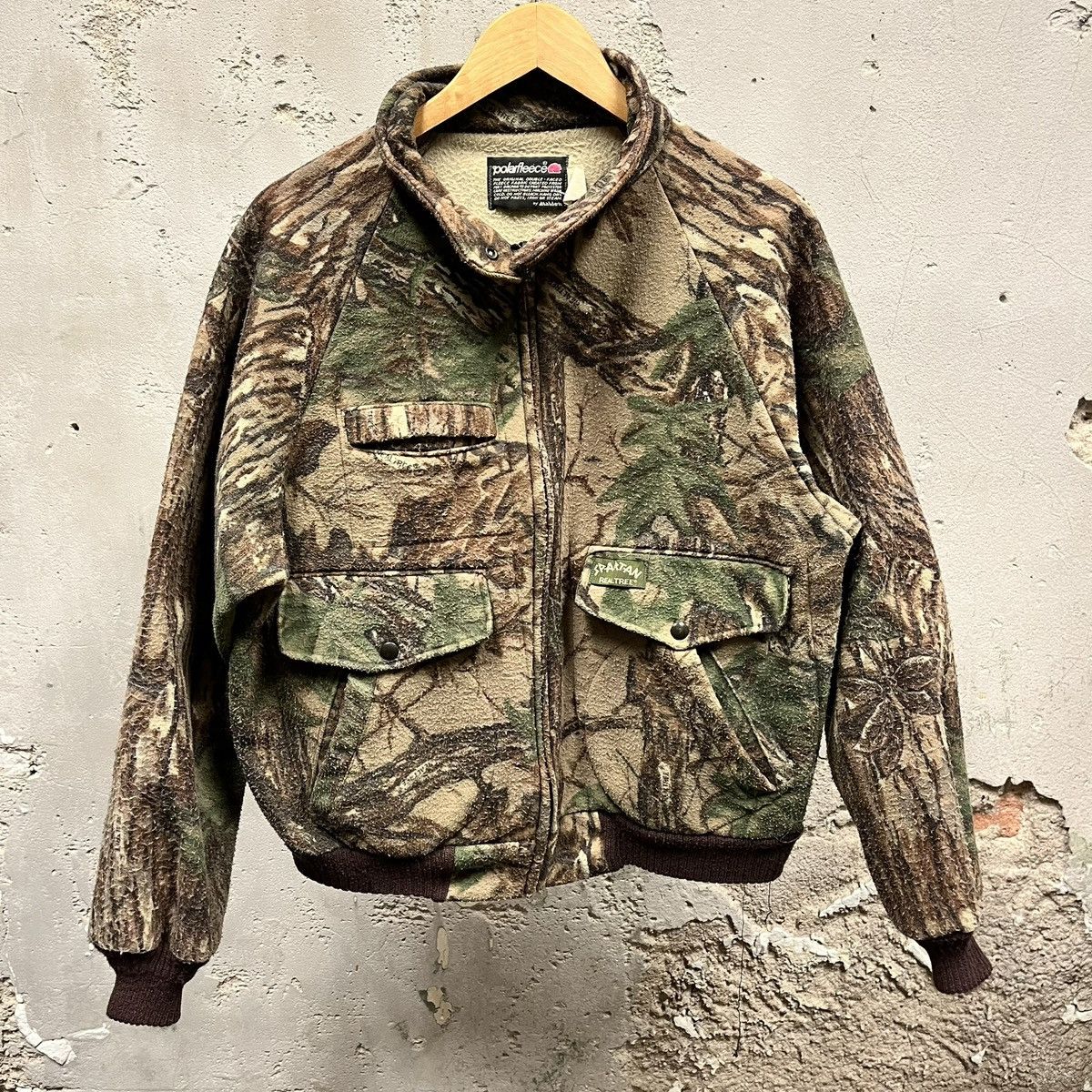 Vintage Polarfleece by Malden Camo Camouflage Vintage Bomber Jacket Size US L / EU 52-54 / 3 - 1 Thumbnail