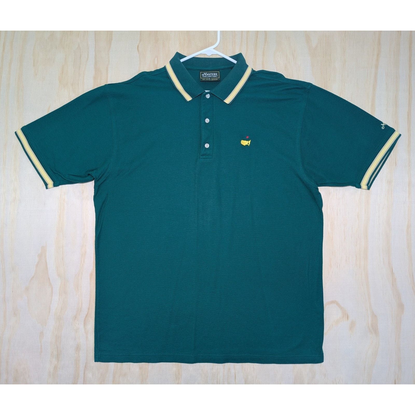 The Masters Masters Collection Men's Large Golf Club Polo Cotton Knit Size US L / EU 52-54 / 3 - 2 Thumbnail