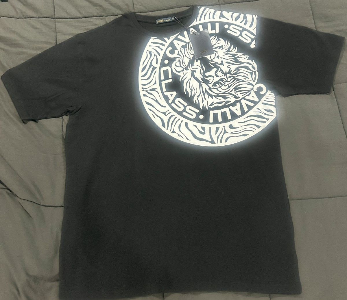 Cavalli Class Cavalli Class Lion Logo Graphic T-Shirt size XL Size US XL / EU 56 / 4 - 1 Thumbnail
