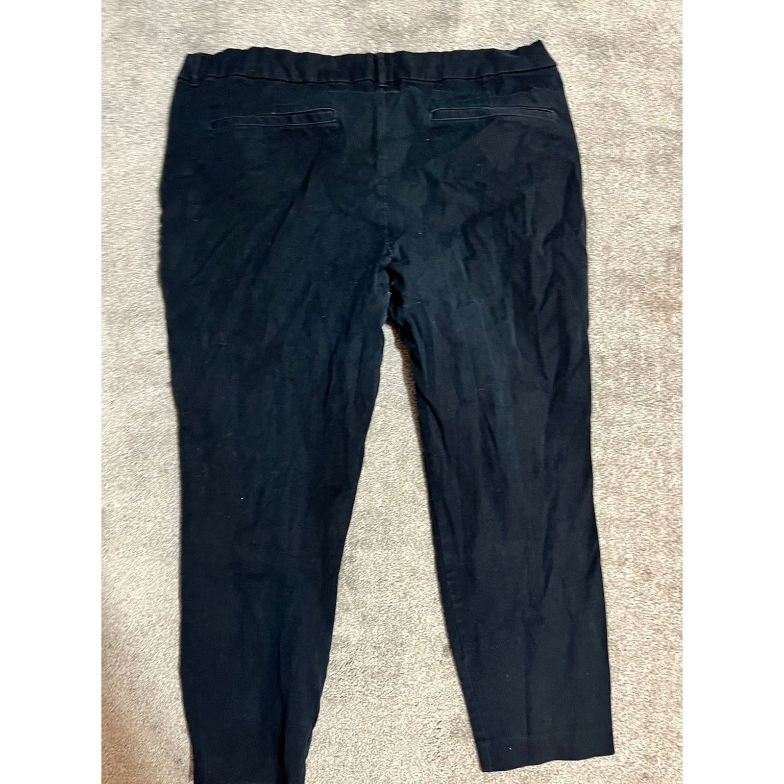 Old Navy Old Navy Pant Women Size 18 Regular Mid Rise Black Pocket Slim Ankle Pants XS Size 40" / US 18 - 4 Thumbnail