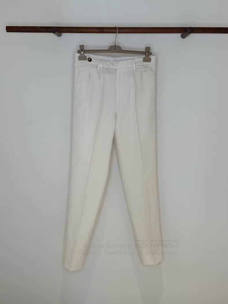 Brunello Cucinelli Brunello Cucinelli Men's Classic Twill Cotton Dress Pants Size US 32 / EU 48 - 1 Thumbnail