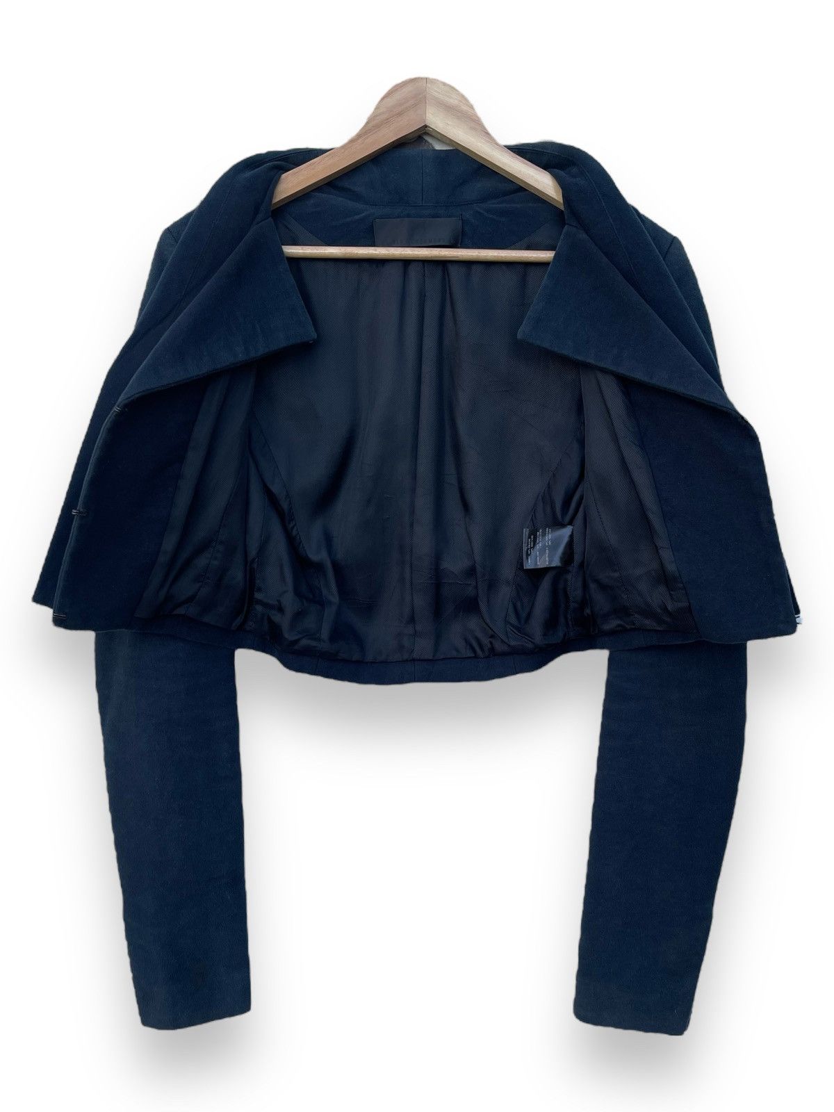 Haider Ackermann 🔥A/W 2013 HAIDER ACKERMANN MOLESKIN CROPPED JACKET Size S / US 4 / IT 40 - 7 Thumbnail