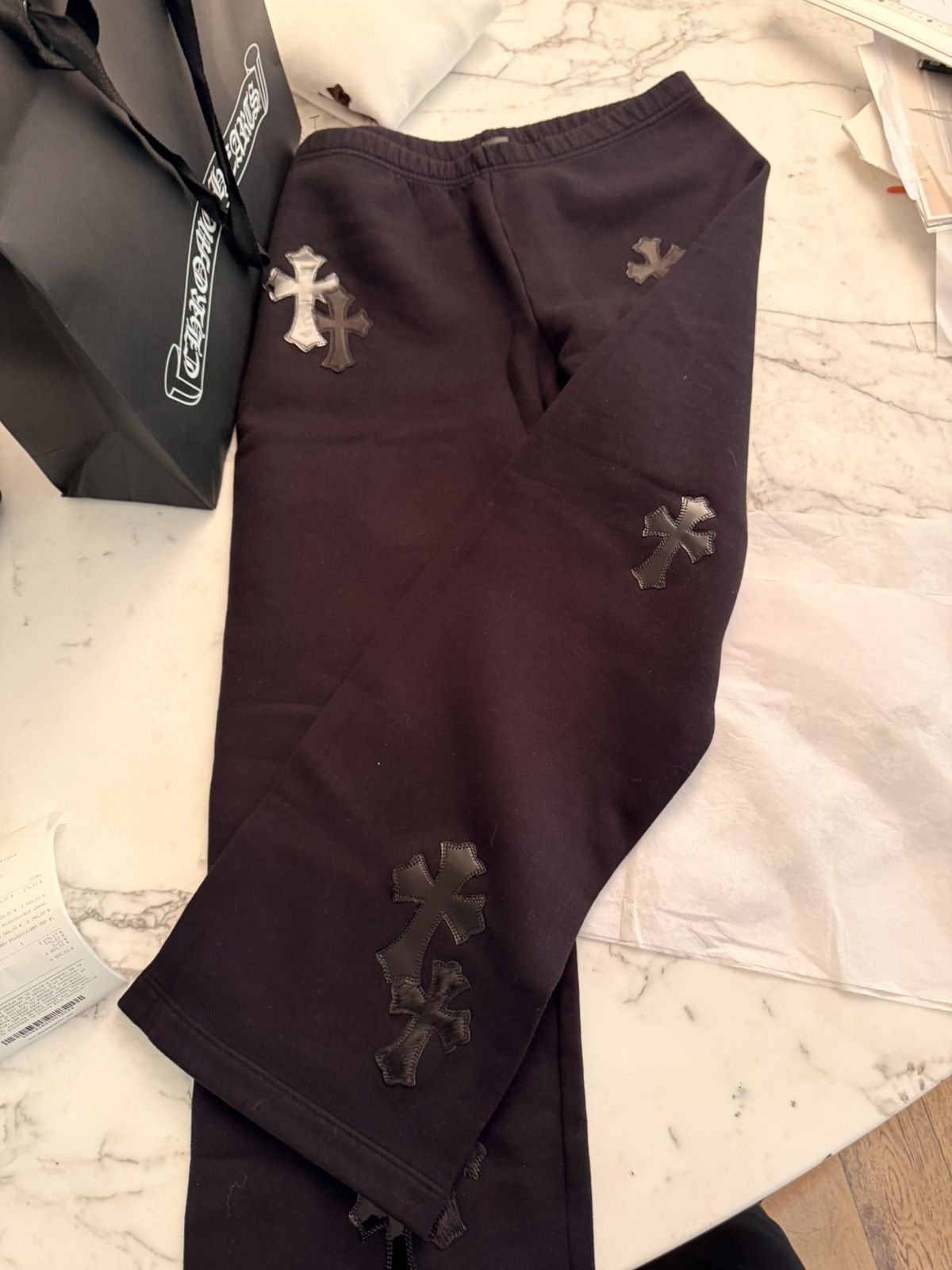 Chrome Hearts Sweat pants paper jam full of patches Size US 38 / EU 54 - 17 Thumbnail