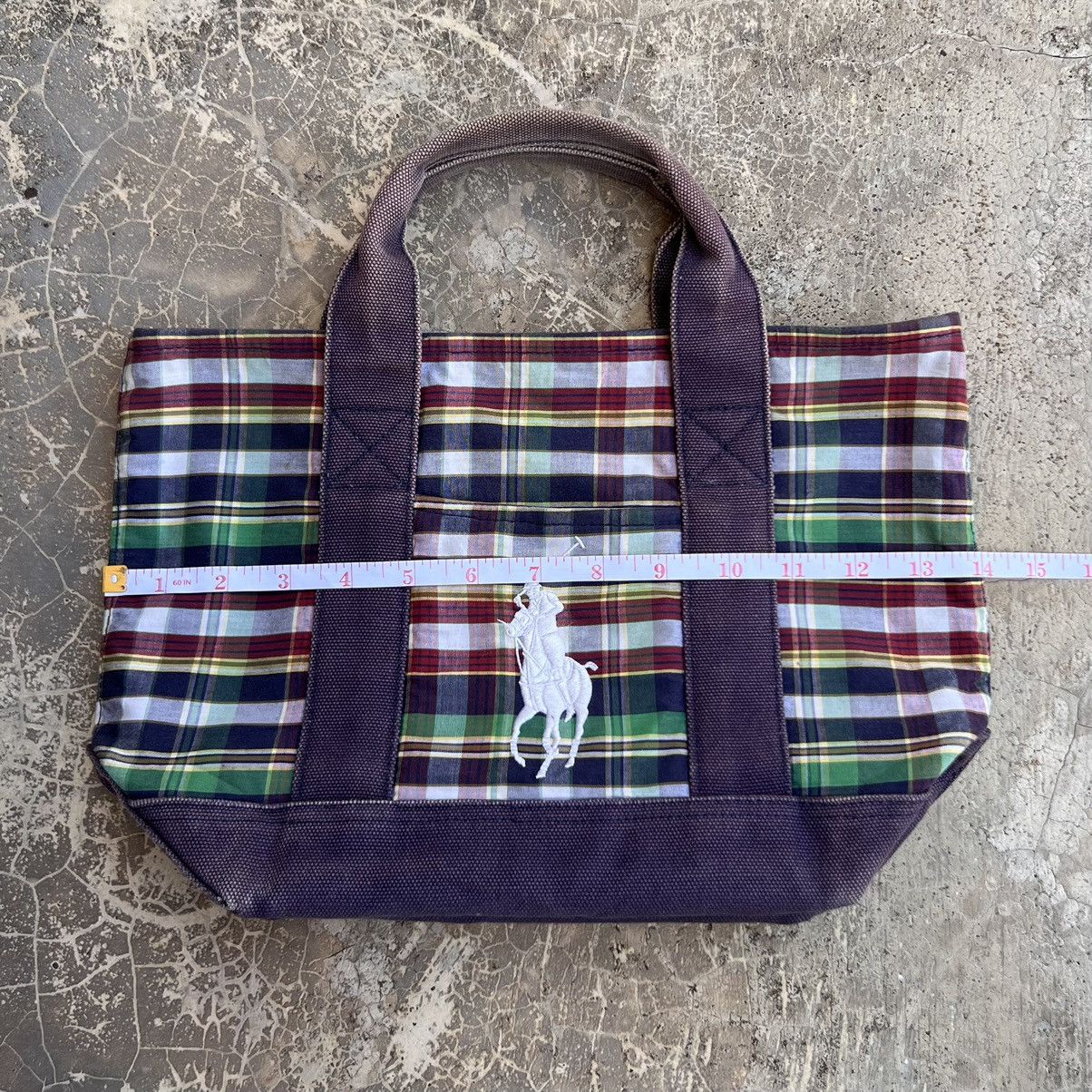 Polo Ralph Lauren Polo Ralph Lauren Tartan Canvas Tote Bag Size ONE SIZE - 5 Thumbnail