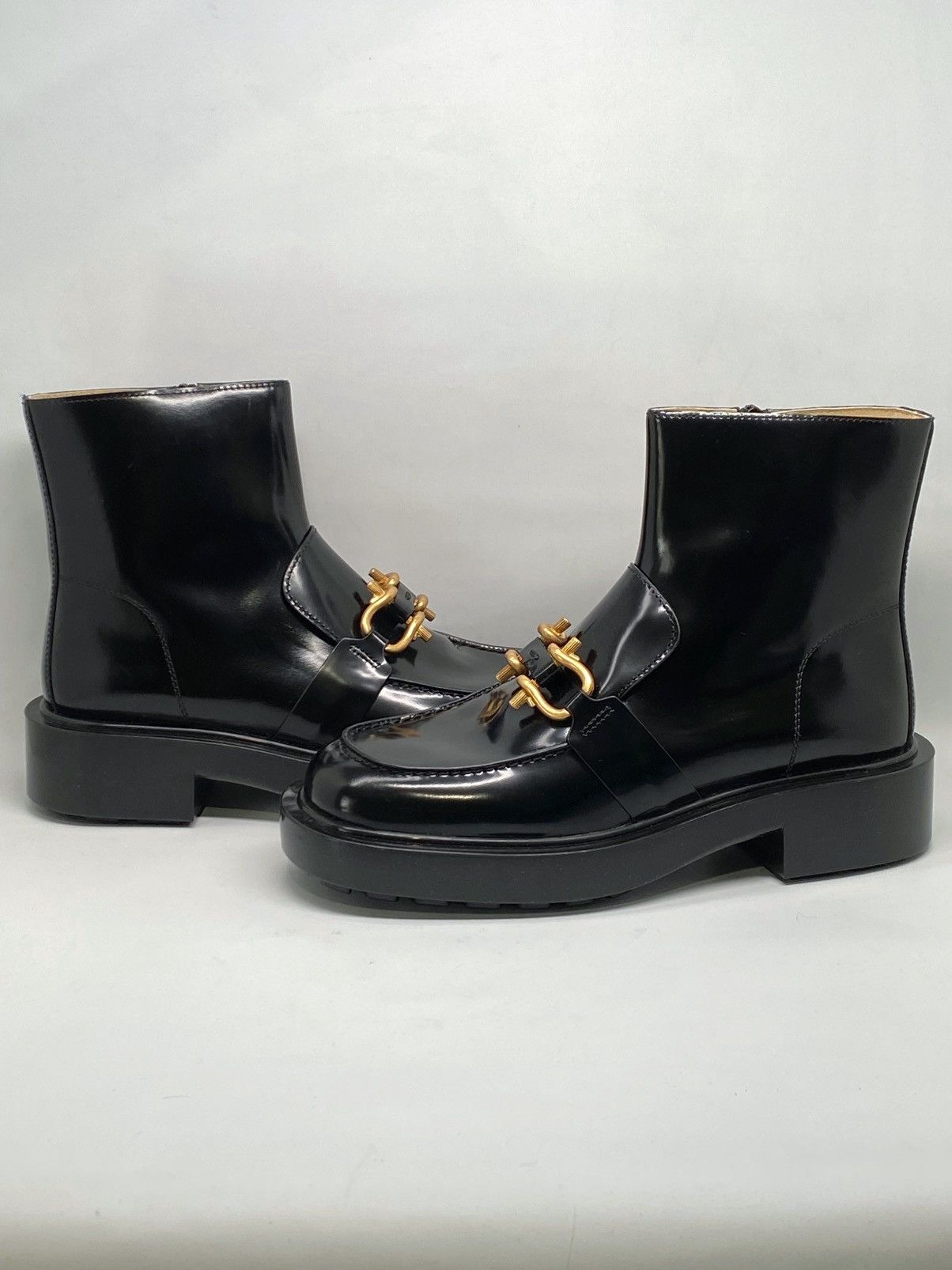 Bottega Veneta Bottega Veneta Monsieur glossed-leather ankle boots size 40 Size US 10 / IT 40 - 6 Thumbnail