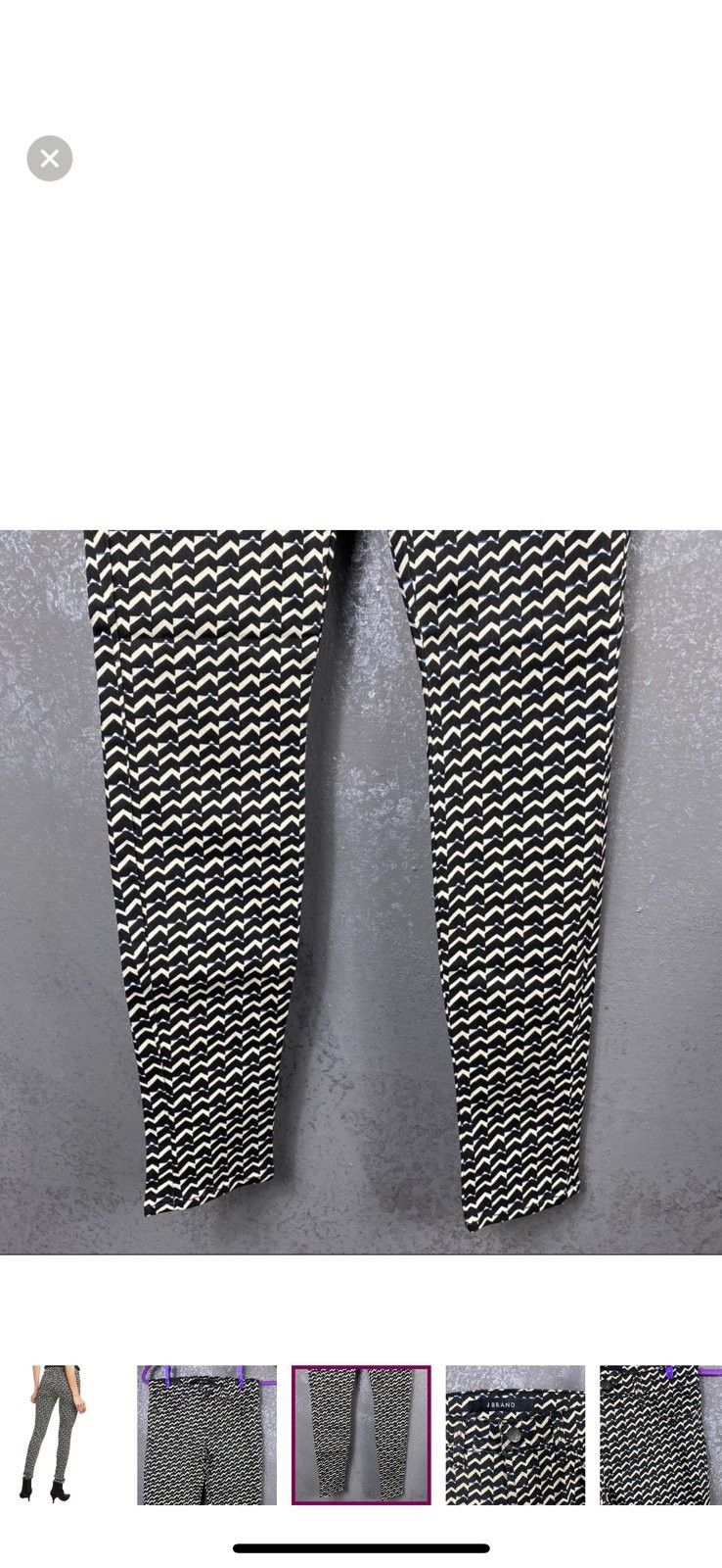 J Brand J Brand Berlin Print Super Skinny Jean mid rise geometric b Size 25" / US 0 / IT 36 - 6 Thumbnail