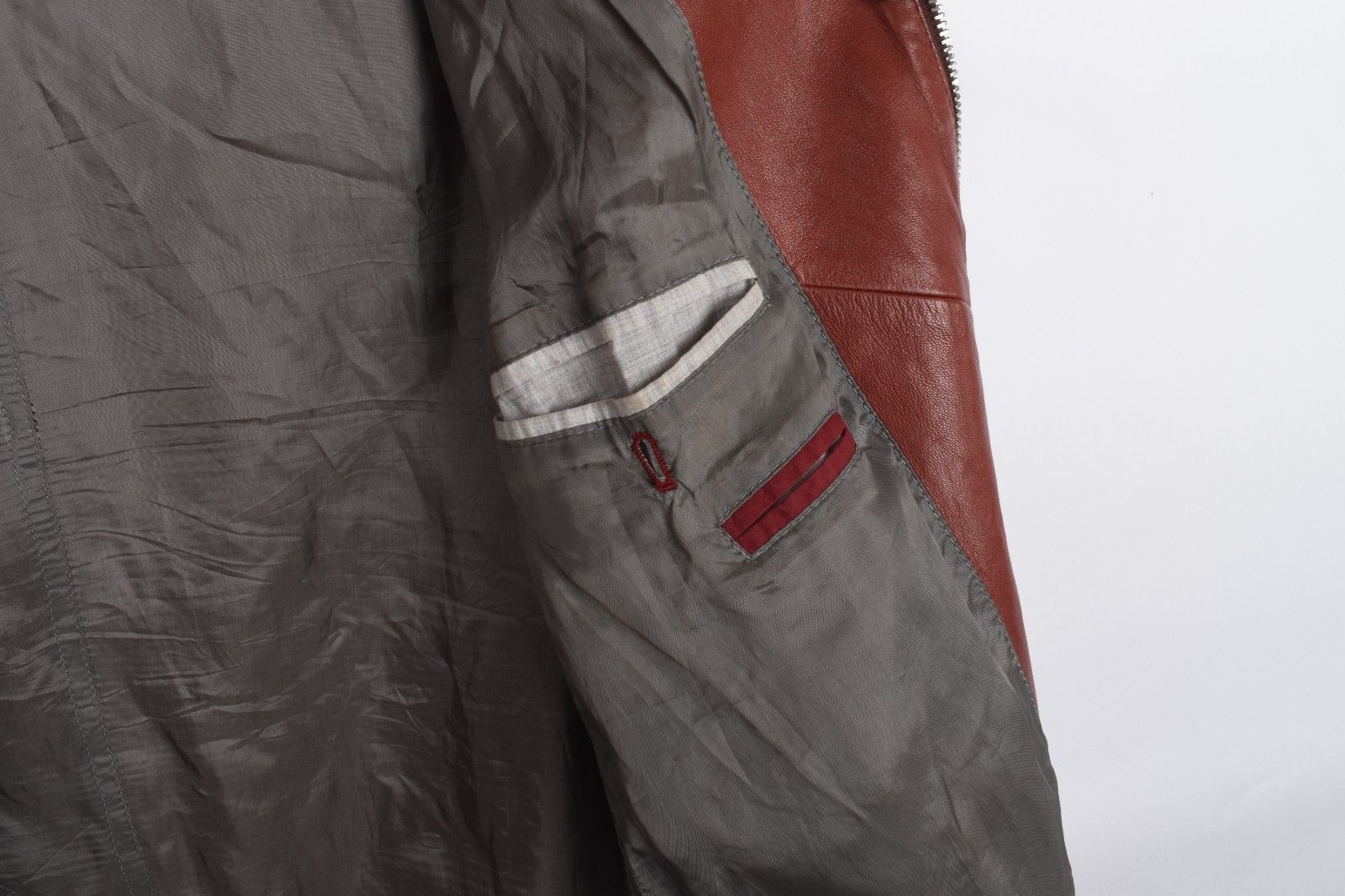 Brunello Cucinelli Brunello Cucinelli Men Jacket Leather Bomber Size L, S1891 Size US L / EU 52-54 / 3 - 15 Thumbnail
