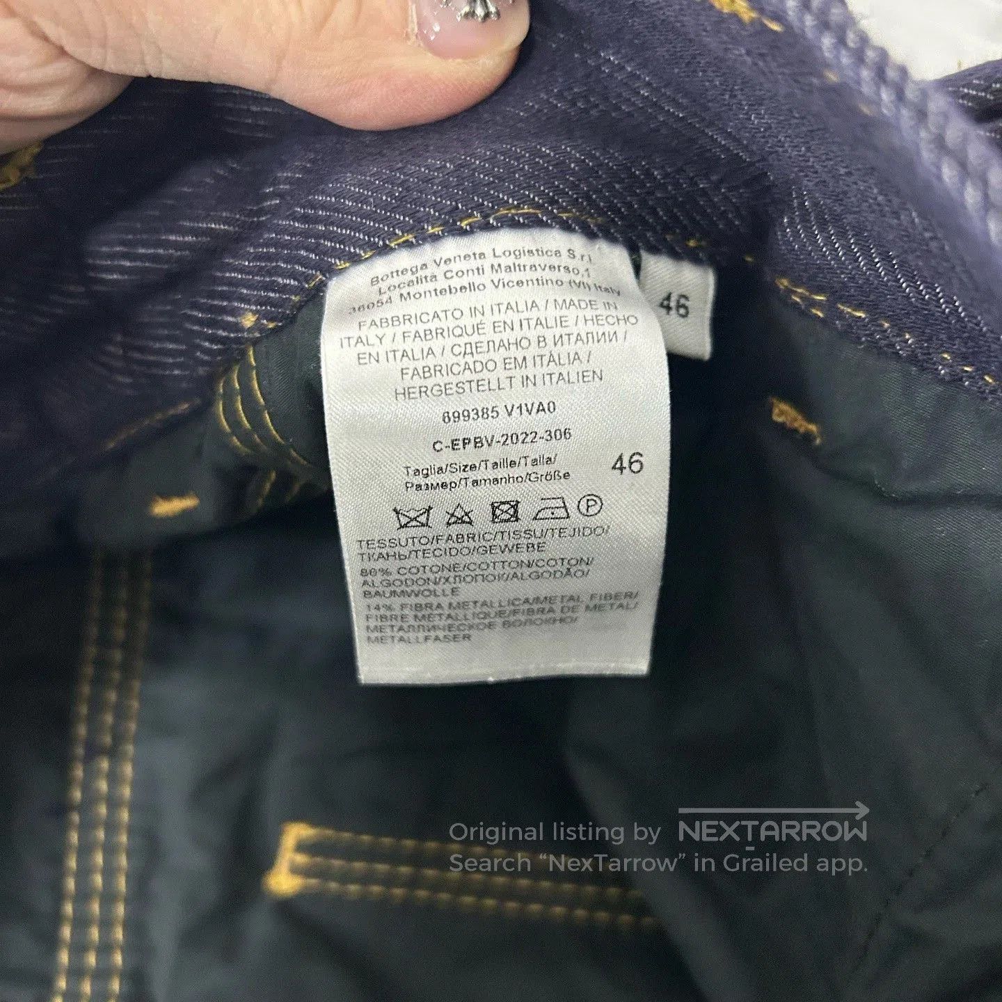 Bottega Veneta Bottega Veneta Wrinkled Effect Jeans. Size US 30 / EU 46 - 4 Thumbnail