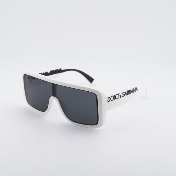 Dolce & Gabbana Dolce & Gabbana DG6204 331287 Sunglasses White Shield Frame Size ONE SIZE - 1 Thumbnail
