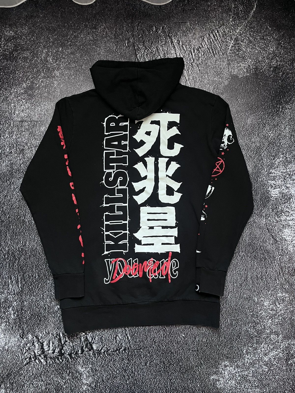 Japanese Brand Killstar You Are Doomed Anima Vintage Hoodie Y2K Black SZ S Size US S / EU 44-46 / 1 - 2 Thumbnail