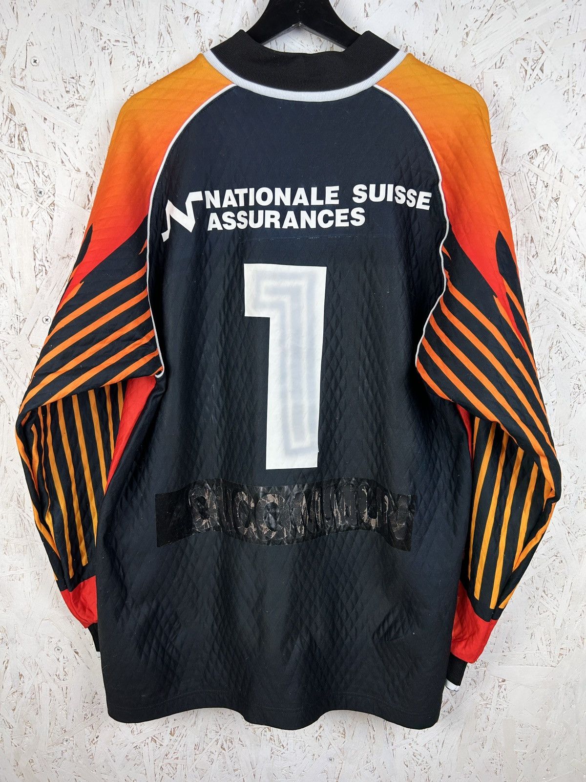 Lotto Sport 90s Vintage Lotto SR Delemont 1996/99 GK #1 Match Worn Jrsy Size US XL / EU 56 / 4 - 7 Thumbnail